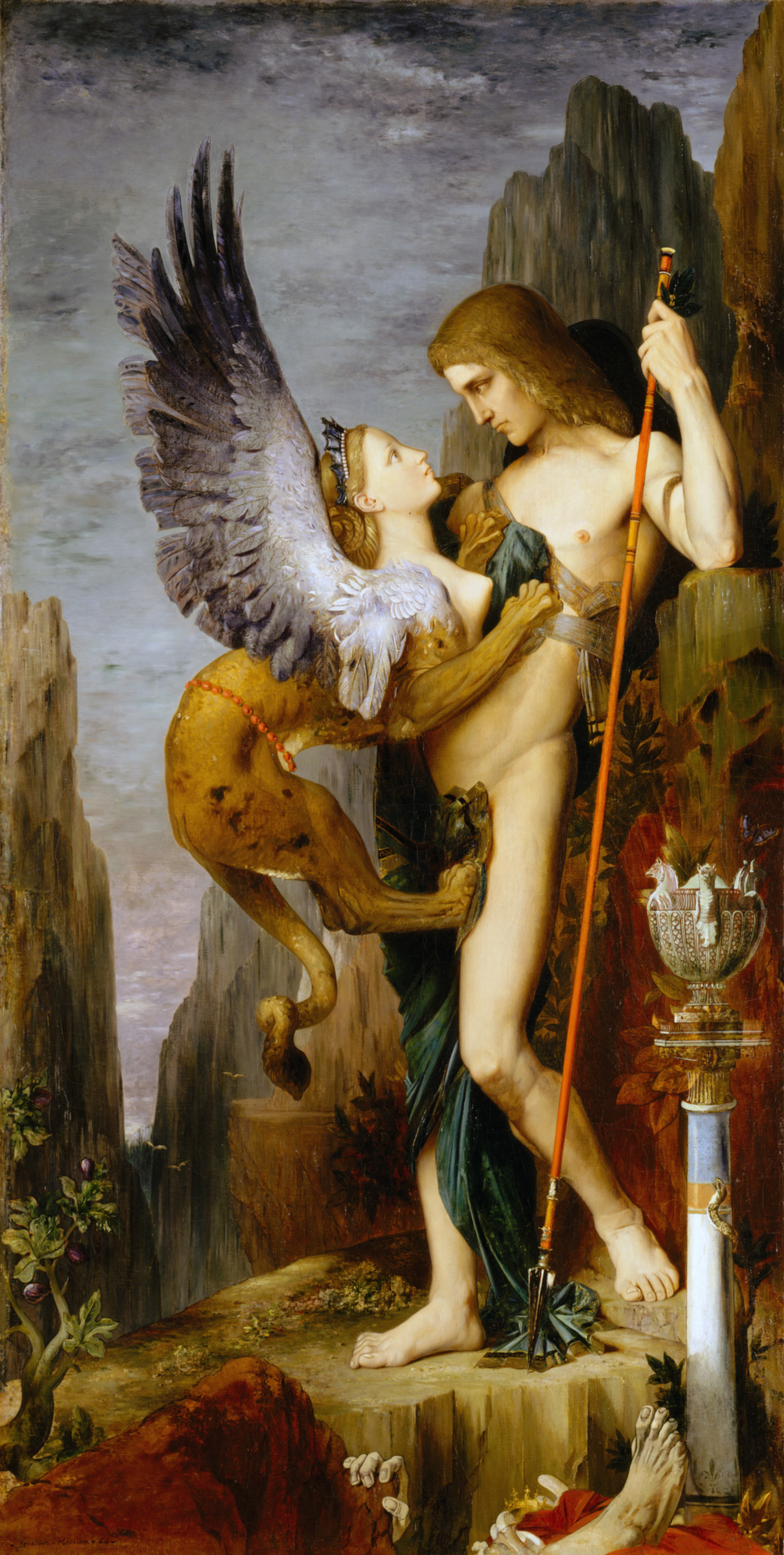 Oedipus and the Sphinx by Gustave Moreau