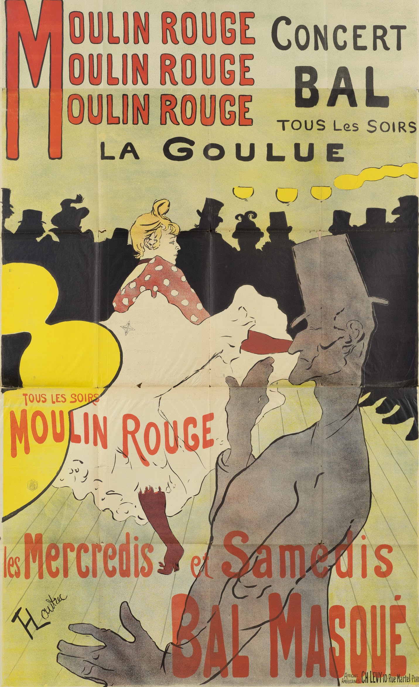 Moulin Rouge, La Goulue by Henri de Toulouse-Lautrec