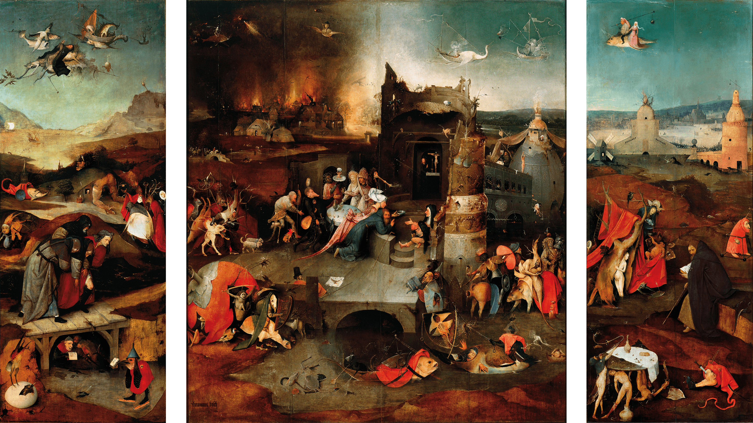 Temptation of Saint Anthony by Hieronymus Bosch