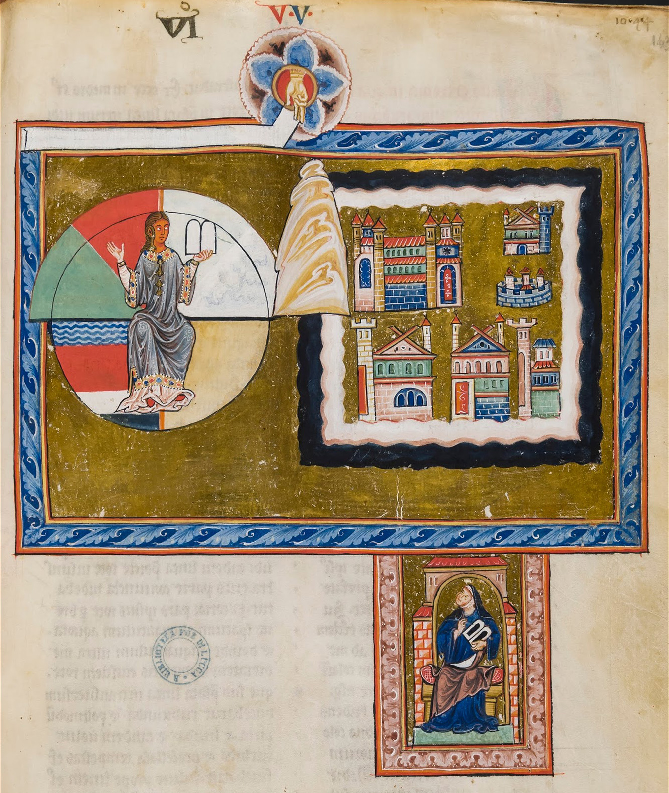 Book of Divine Works, Part 3, Vision 5: Divine Love upon the Wheel by Hildegard von Bingen