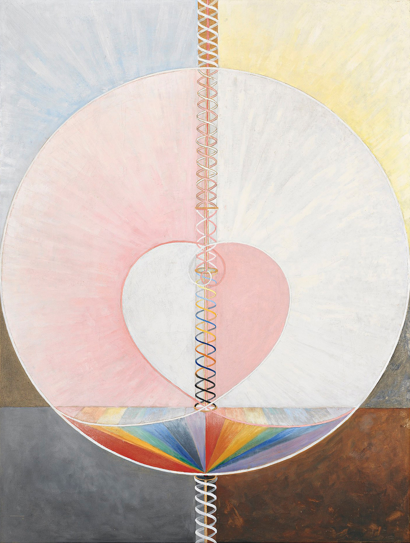 Group IX/UW No. 25, The Dove, No. 1 by Hilma af Klint