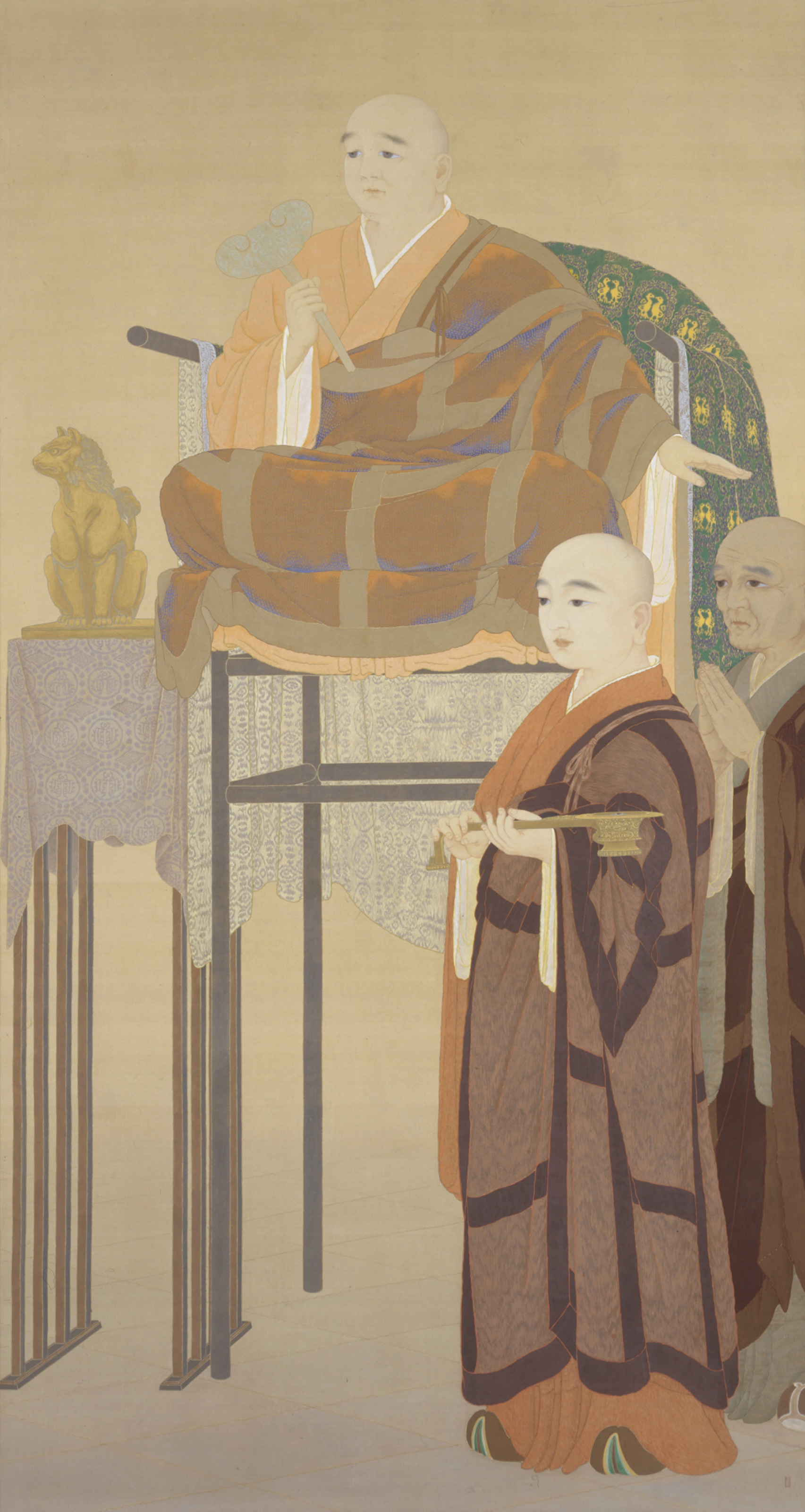 Bodhisattva Kenshu, 賢首菩薩 by Hishida Shunsō