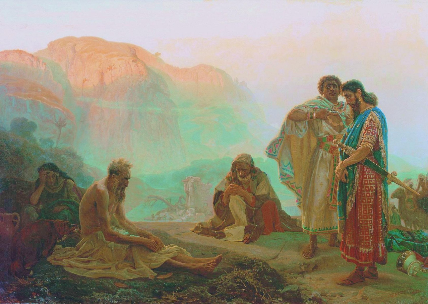 Job And His Friends by Ilya Repin