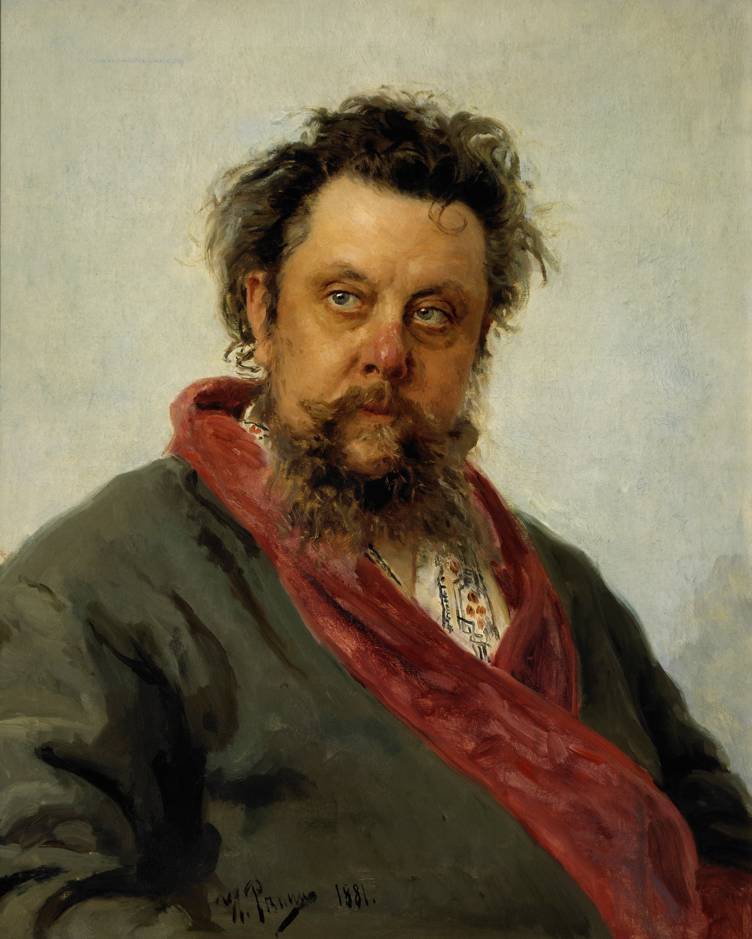 Portrait of Modest Musorgsky by Ilya Repin