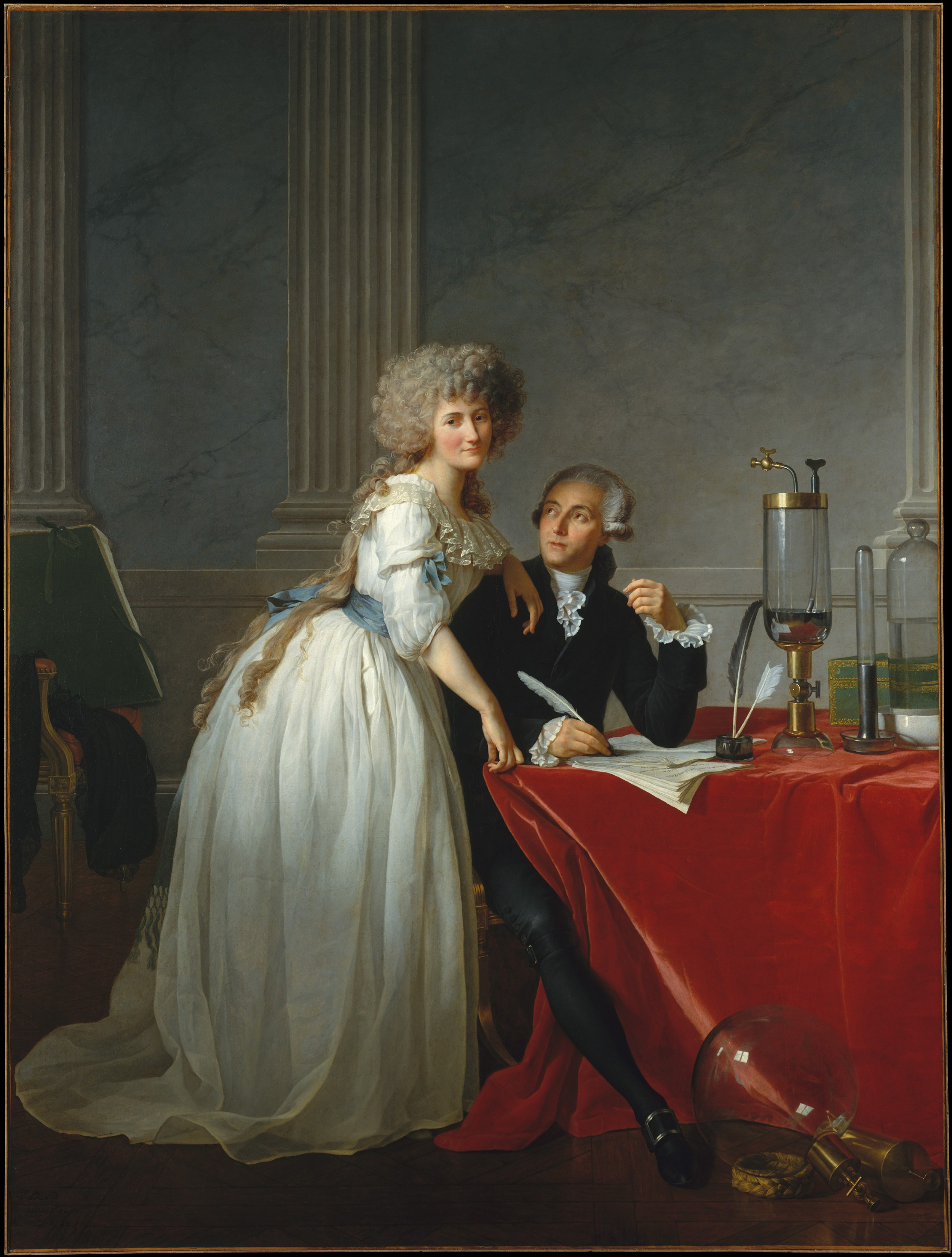 Antoine-Laurent Lavoisier and His Wife, Marie-Anne-Pierrette
Paulze. by Jacques-Louis David