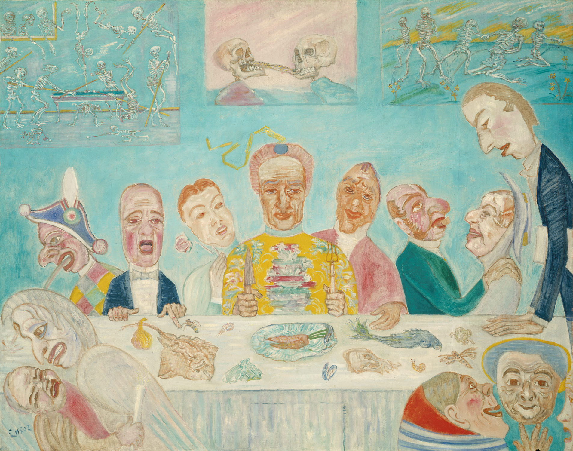 Comical Repast (Banquet of the Starved) by James Ensor