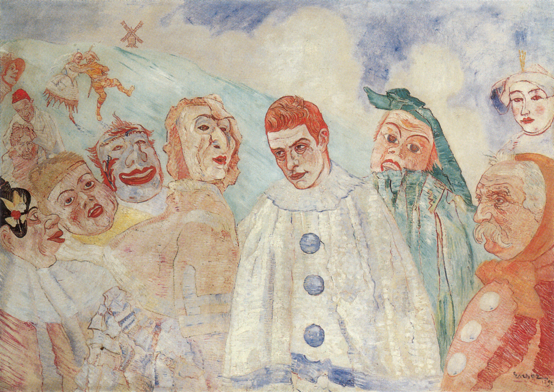 The Despair of Pierrot by James Ensor