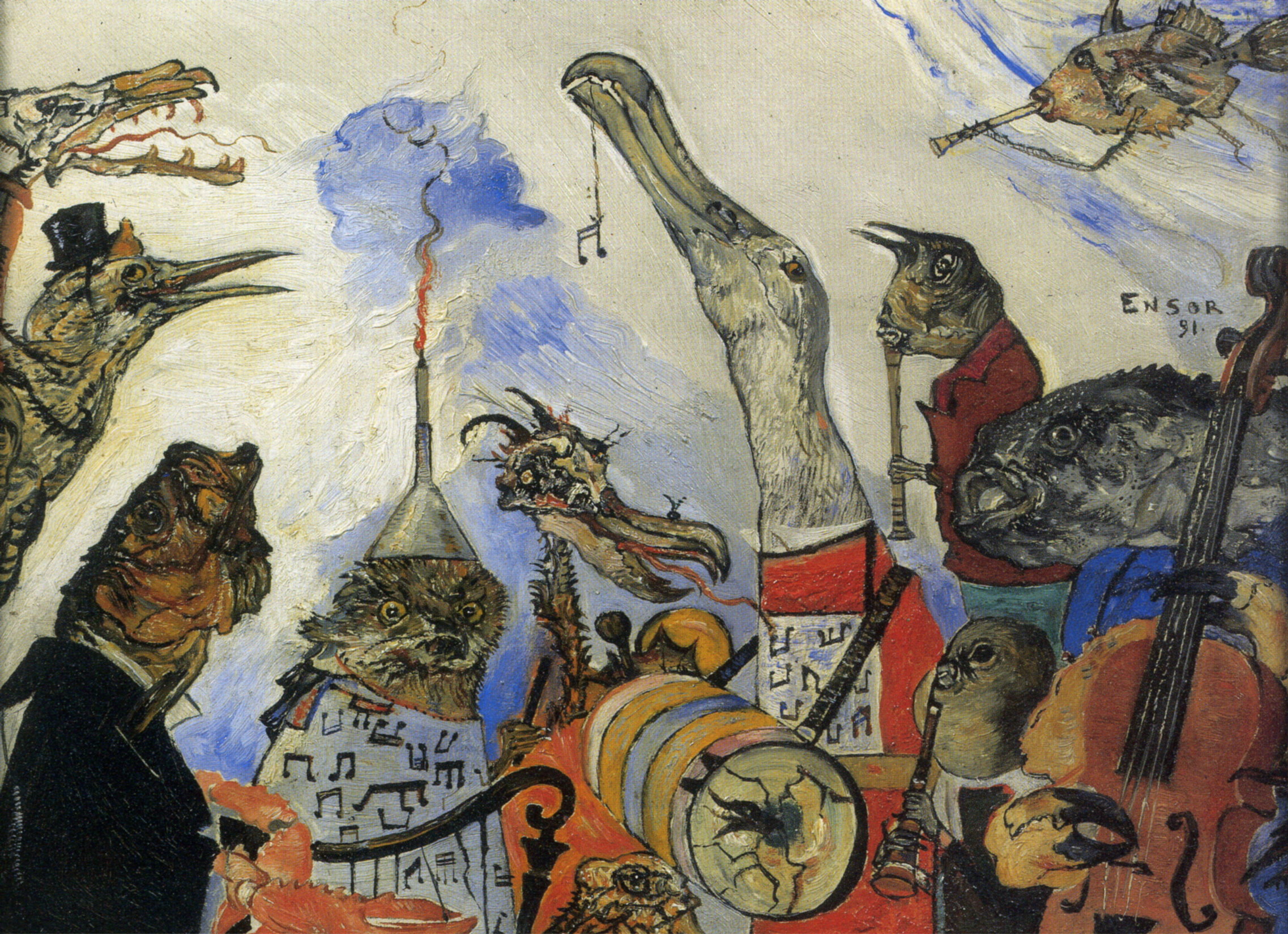 The Frightful Musicians by James Ensor