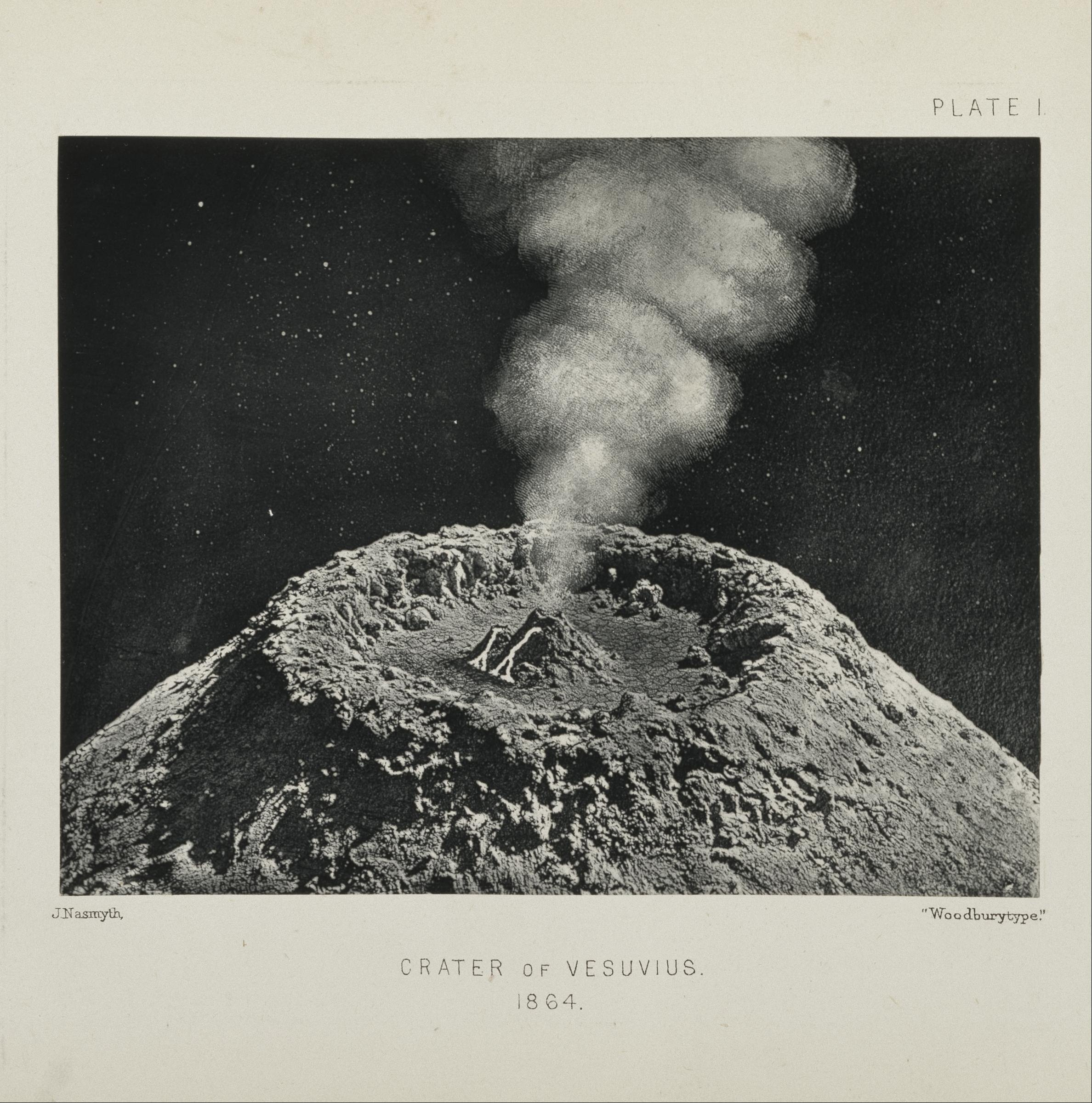 Crater of Vesuvius by James Nasmyth