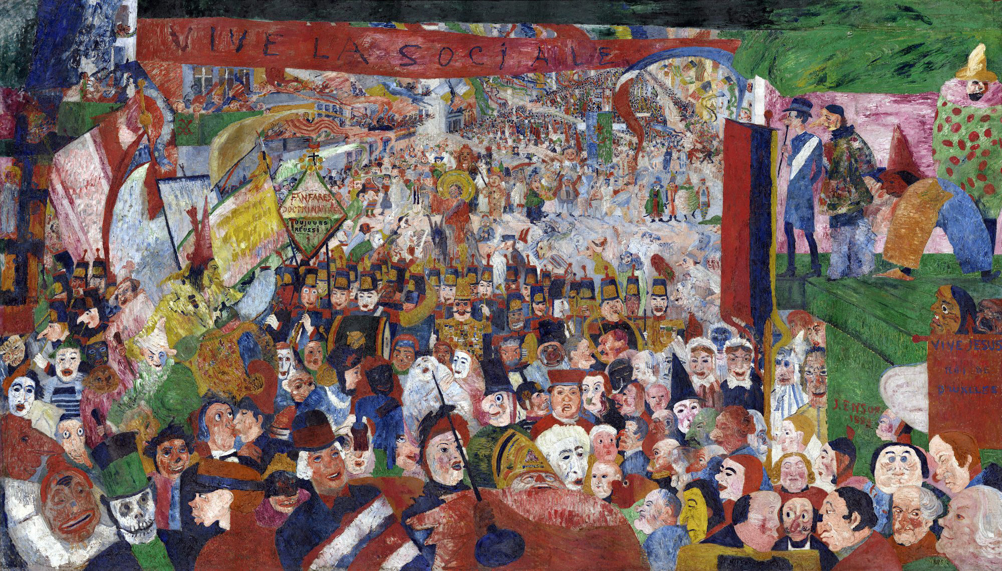 Christ's Entry into Brussels in 1889 by James Ensor