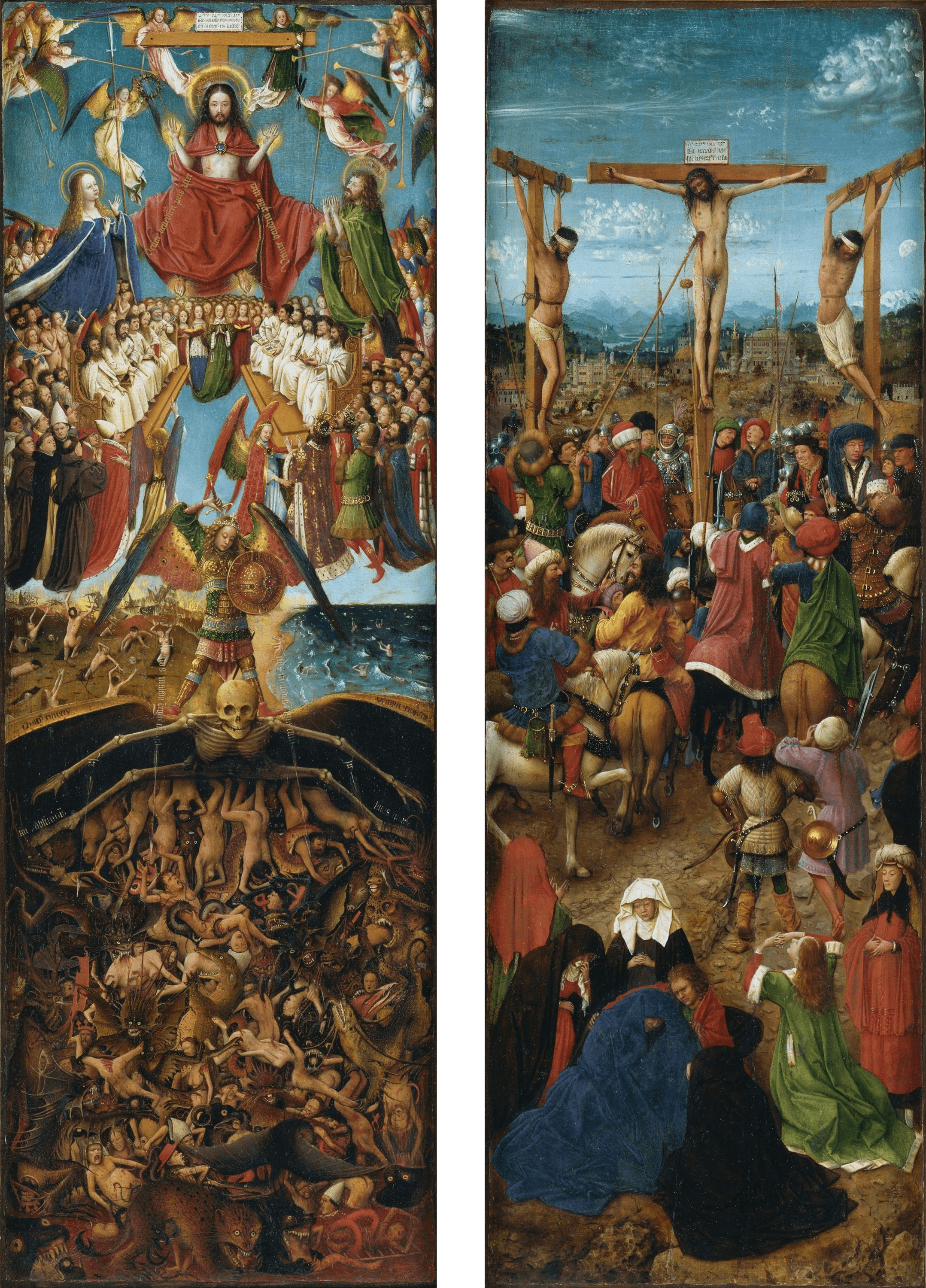 Crucifixion and Last Judgement by Jan Van Eyck