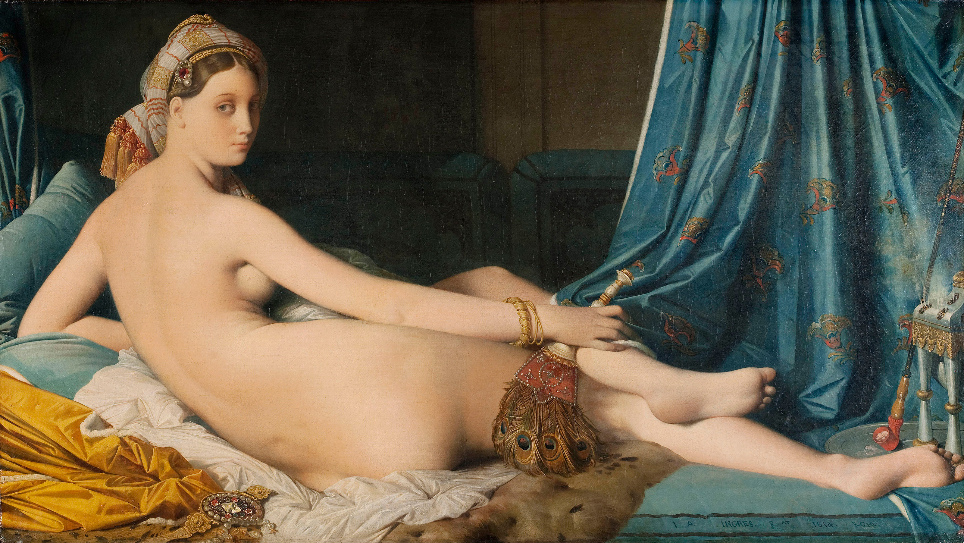 Grande Odalisque by Jean-Auguste-Dominique Ingres