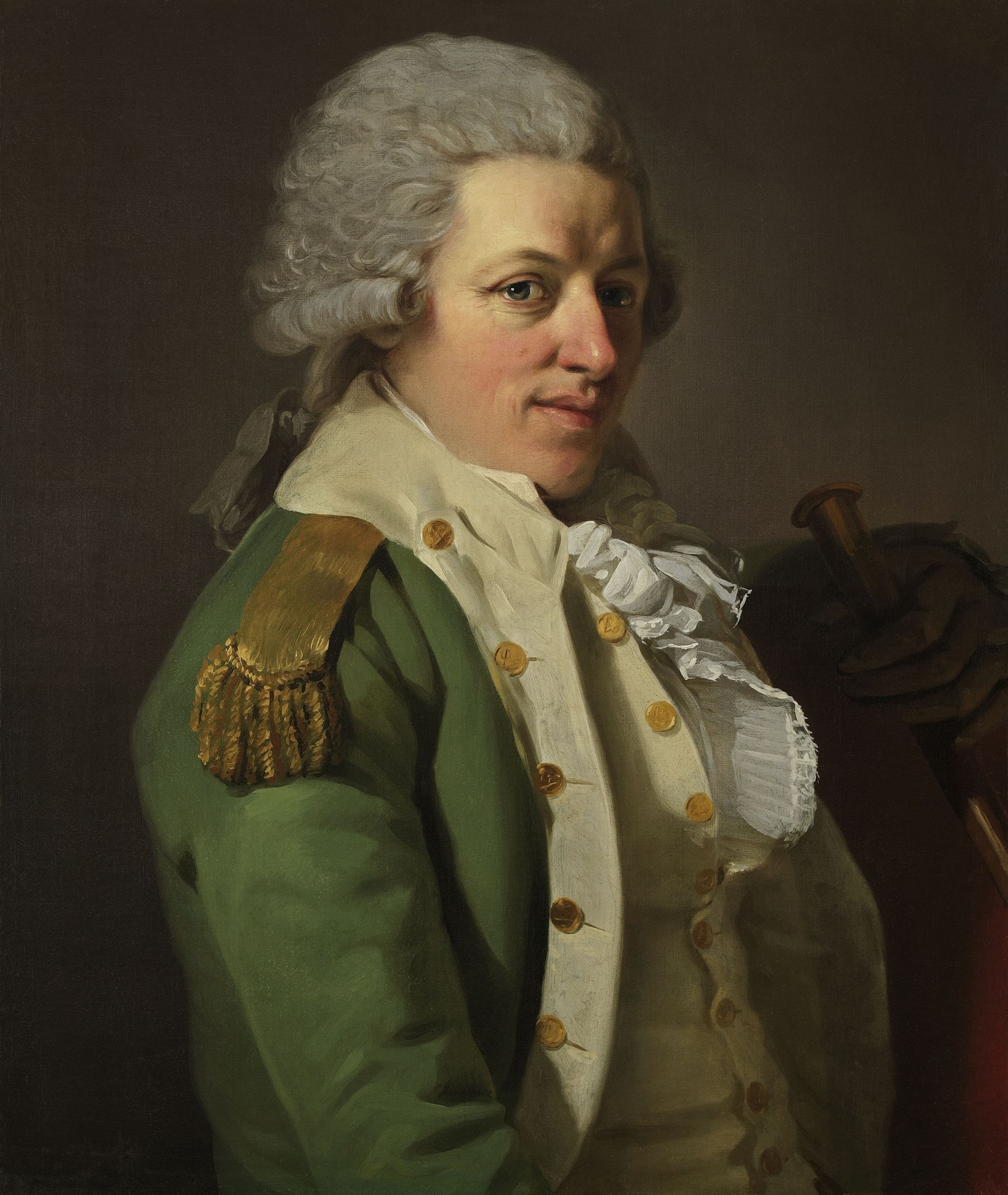 Portrait of an Aristocrat in Uniform by Joseph Ducreux