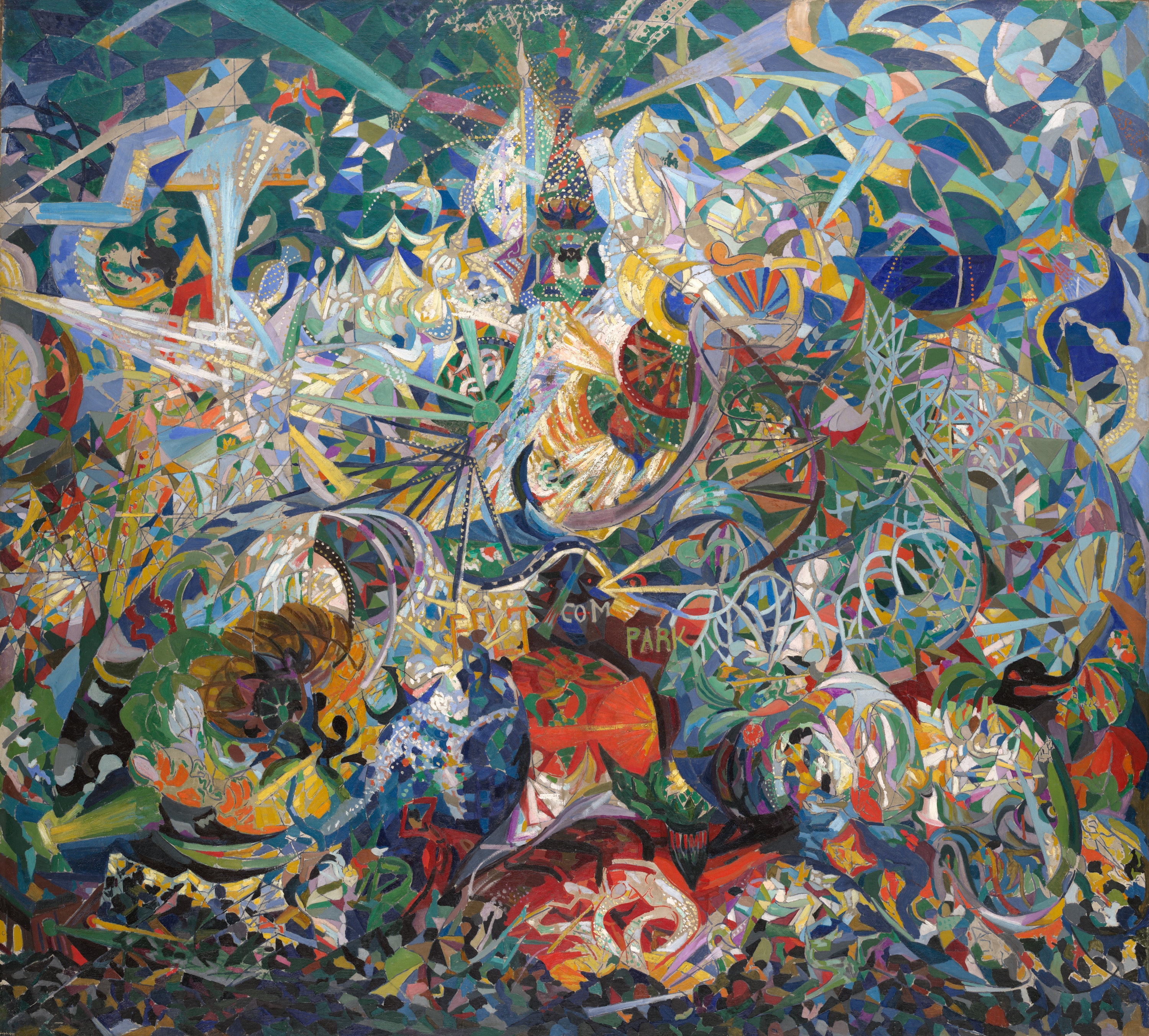 Battle of Lights, Coney Island, Mardi Gras by Joseph Stella