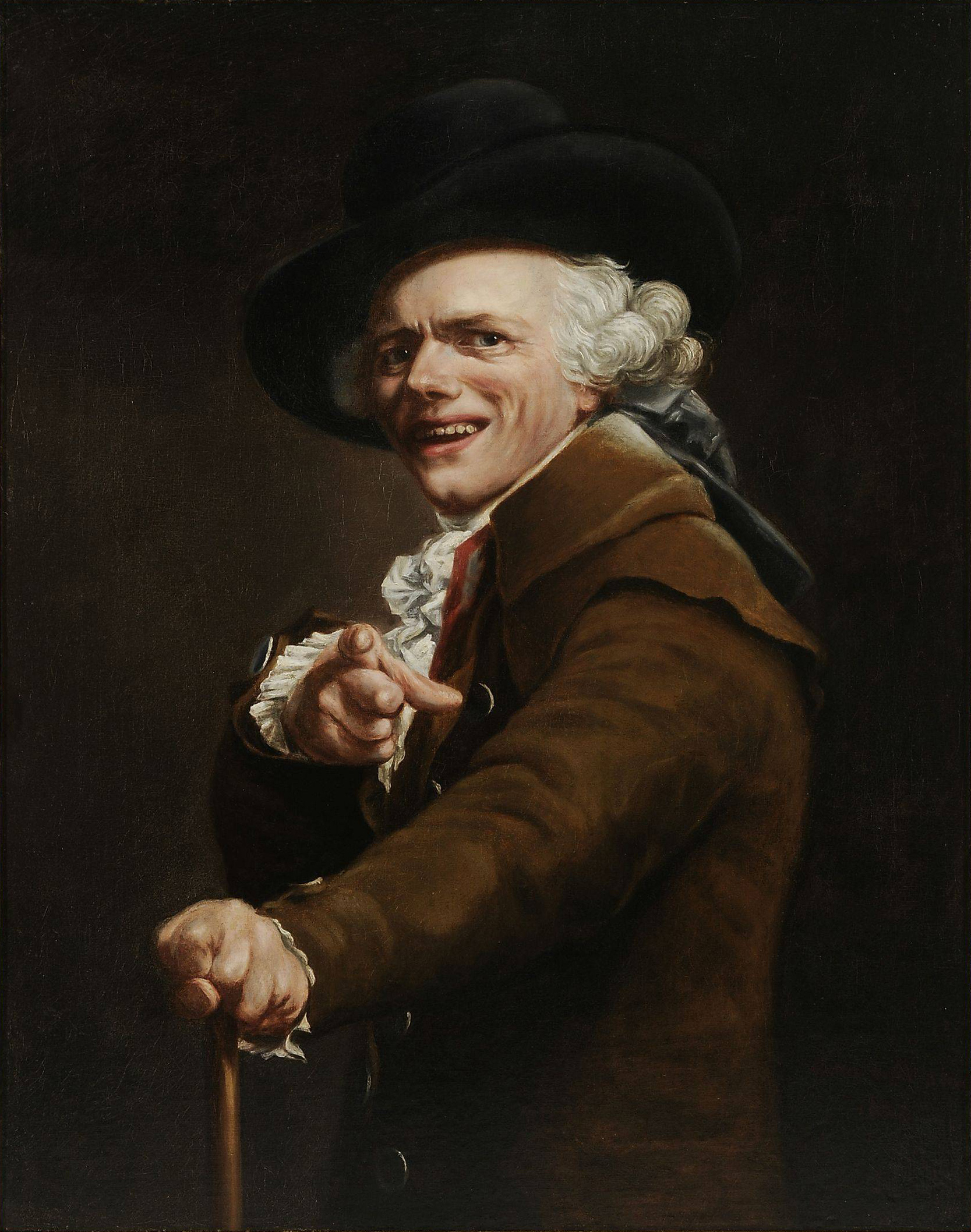 Self-portrait in the Guise of a Mockingbird by Joseph Ducreux