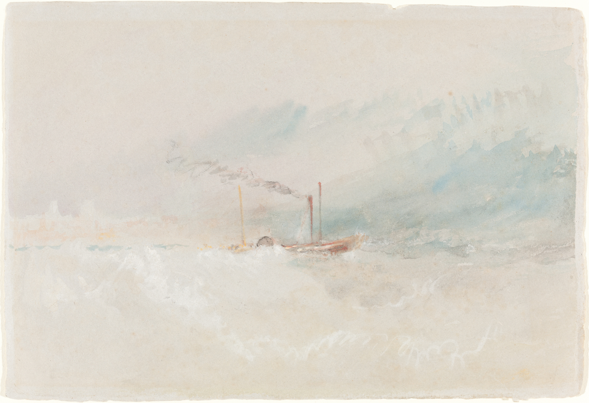 A Packet Boat off Dover by Joseph Mallord William Turner