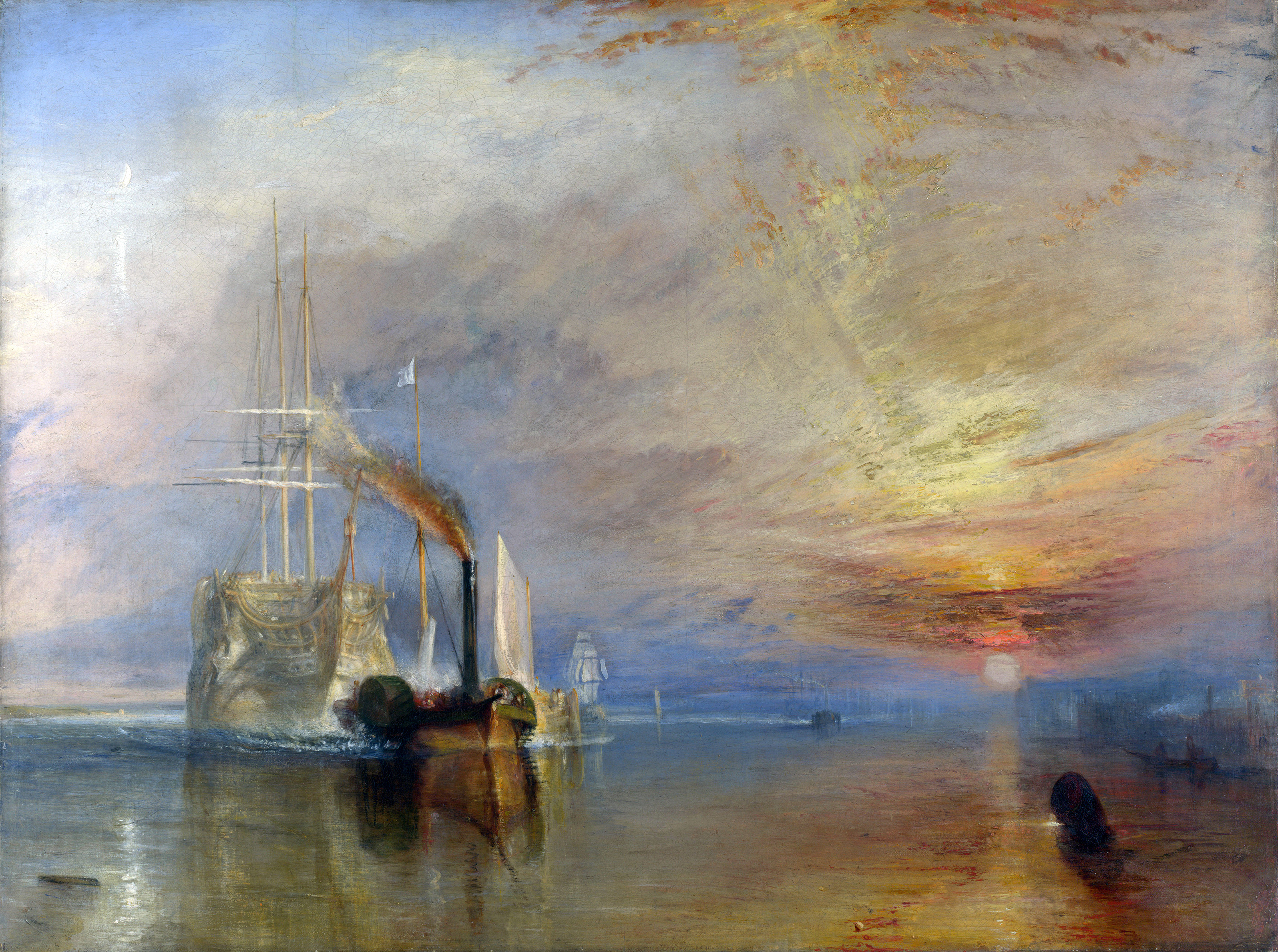 The Fighting Téméraire by Joseph Mallord William Turner