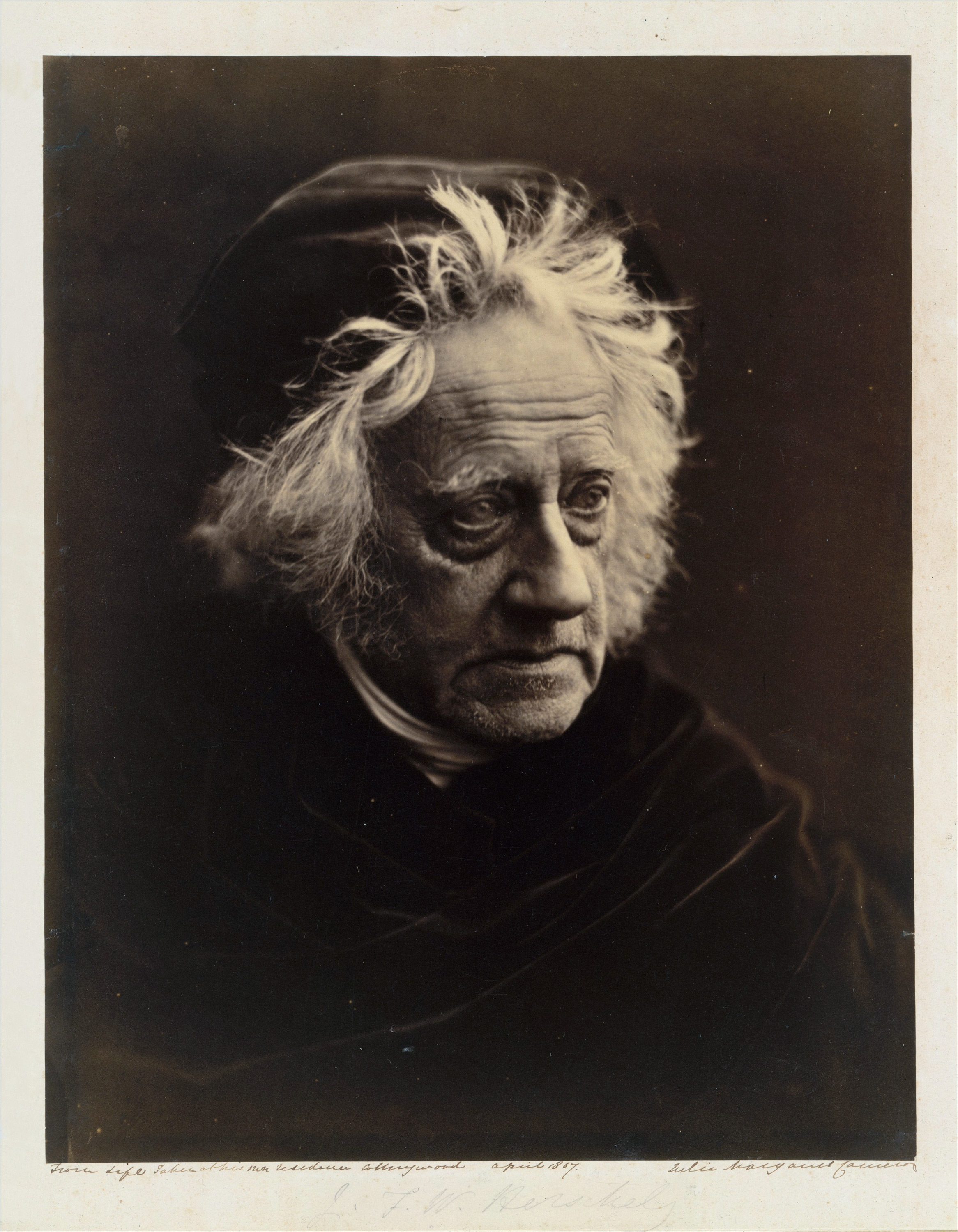Portrait of Sir John Herschel by Julia Margaret Cameron