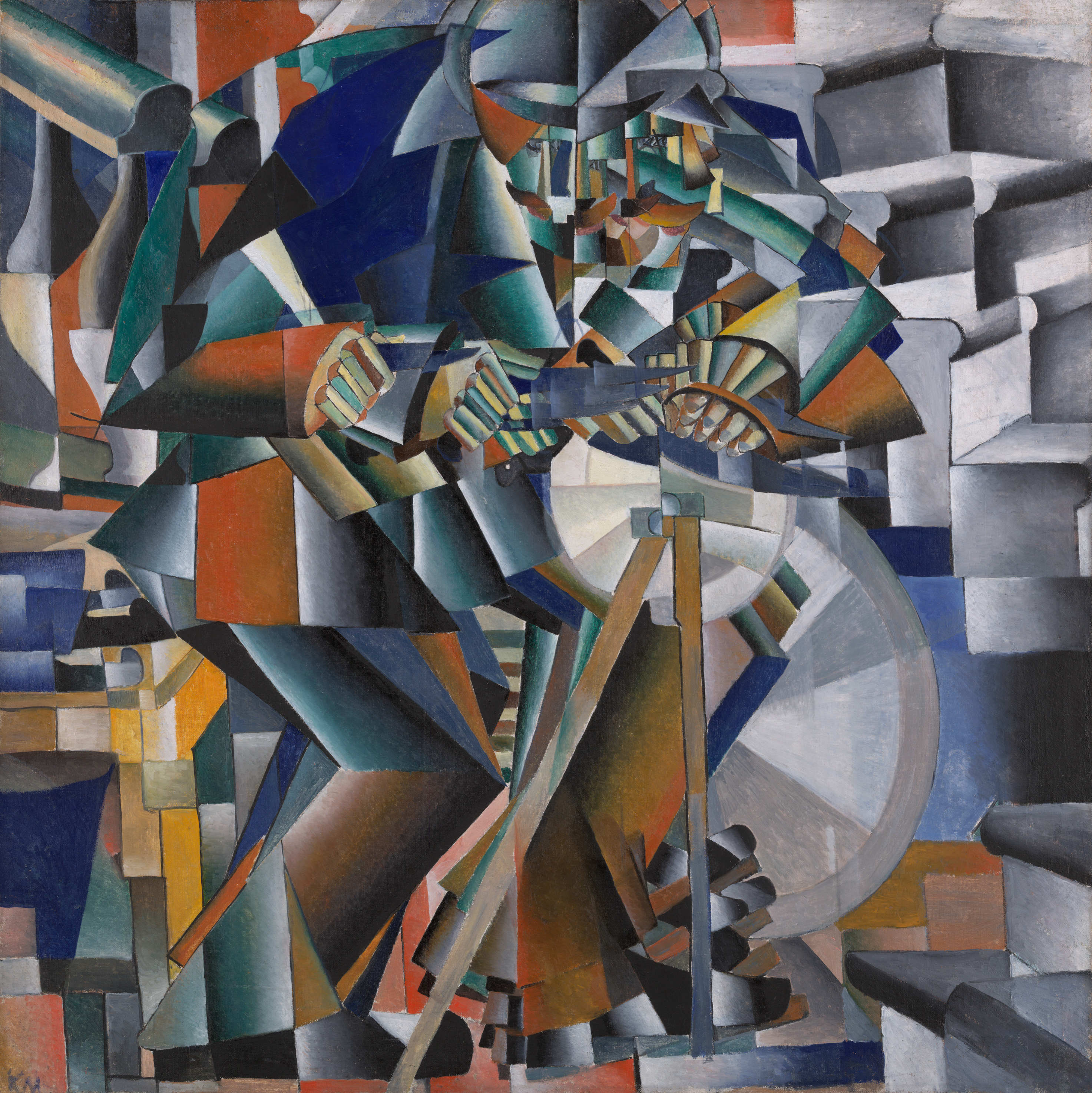 The Knife Grinder or 'Principle of Glittering' by Kazimir Malevich