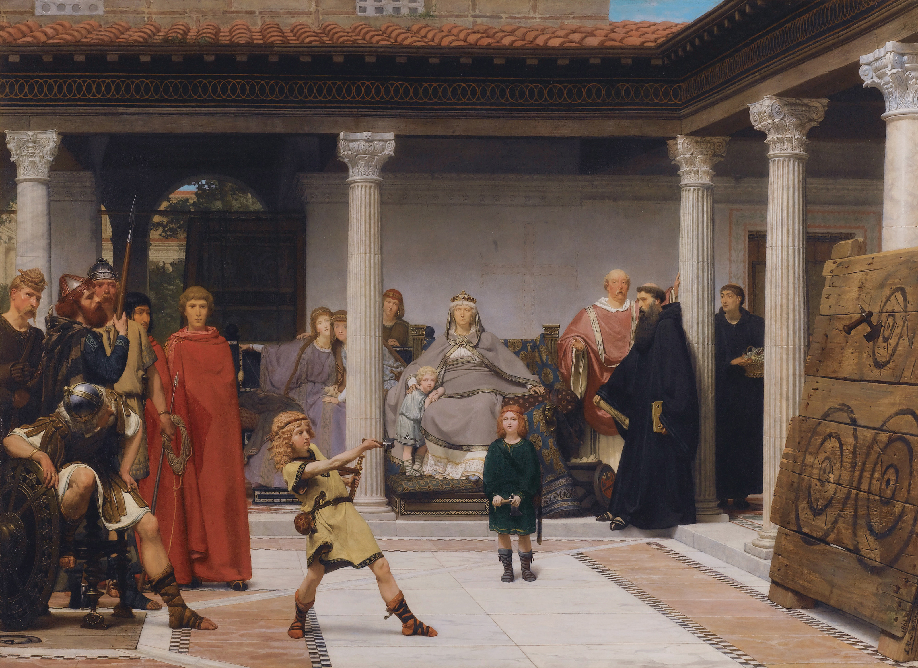The Education of the Children of Clovis by Lawrence Alma-Tadema