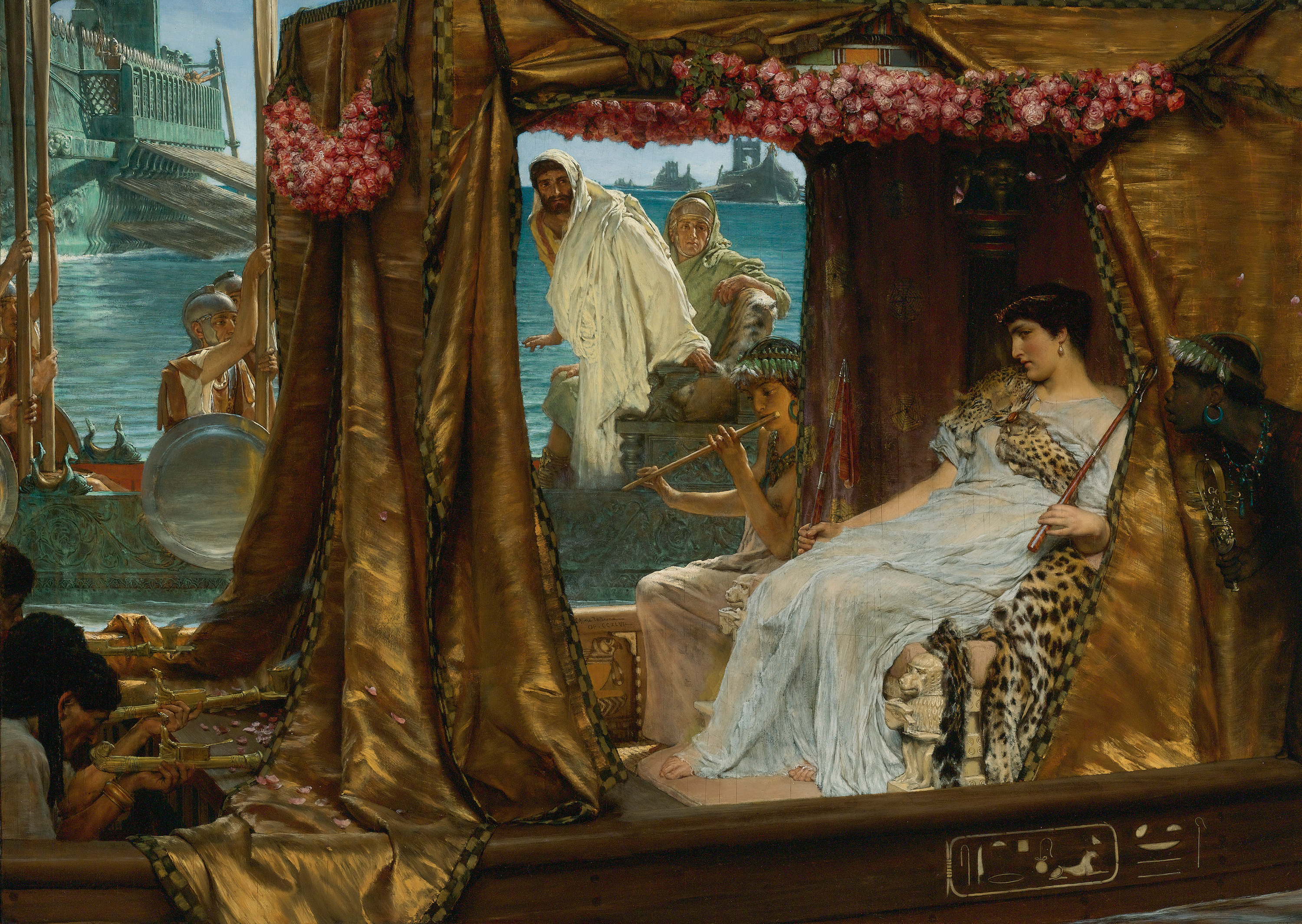 The Meeting of Antony and Cleopatra by Lawrence Alma-Tadema