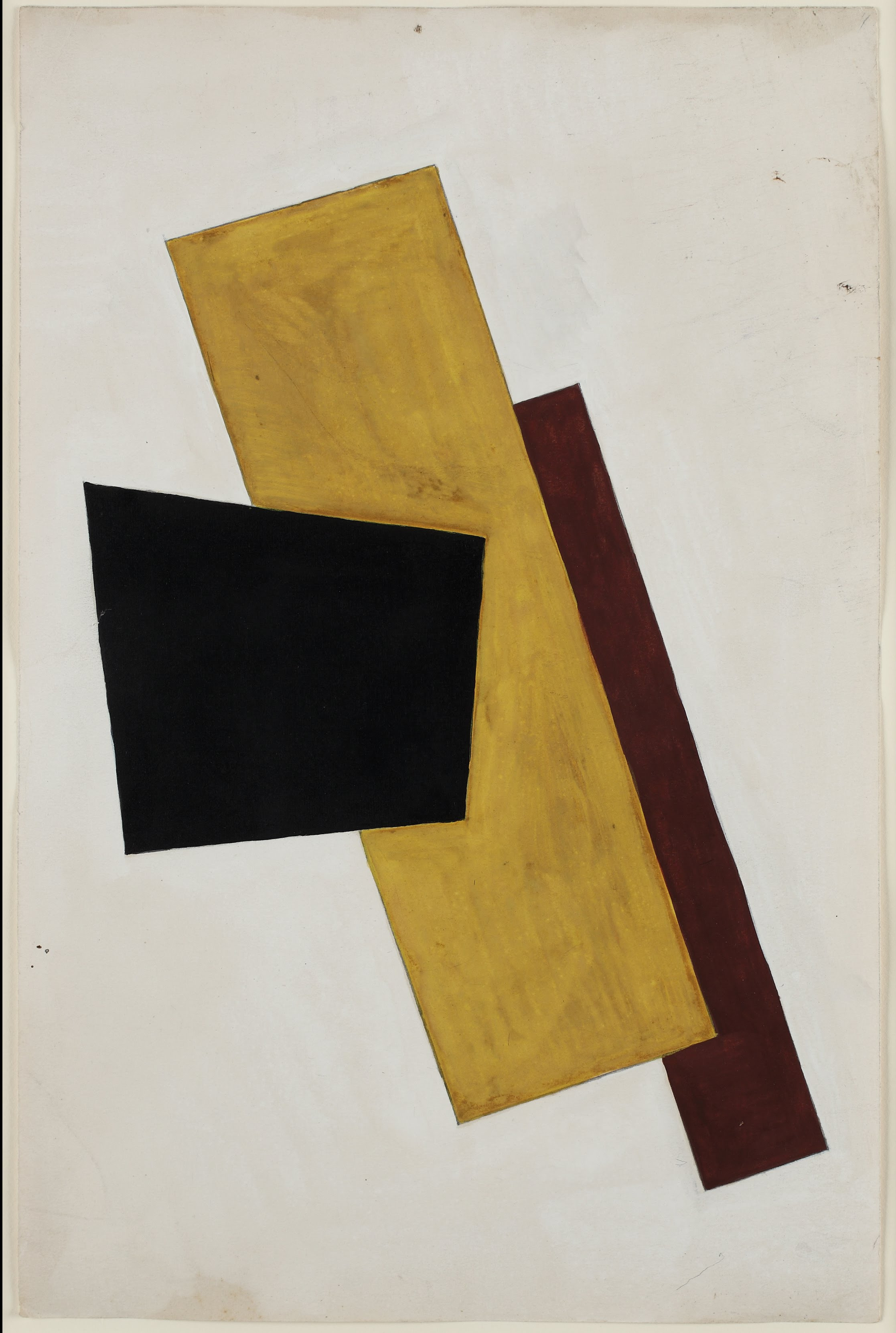 Composition in Black Gold and Brown by Liubov Popova