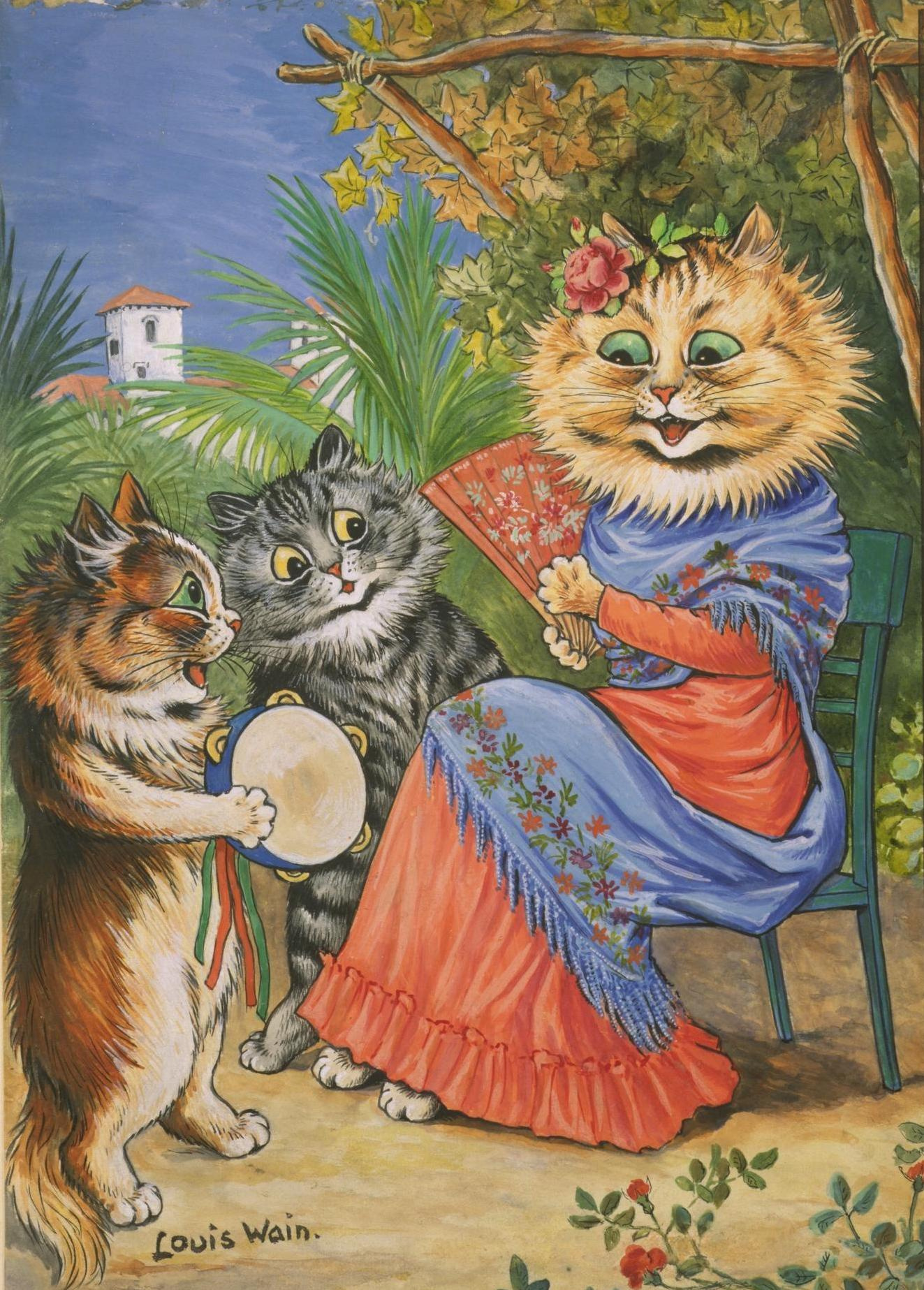 In Sunny Spain by Louis Wain
