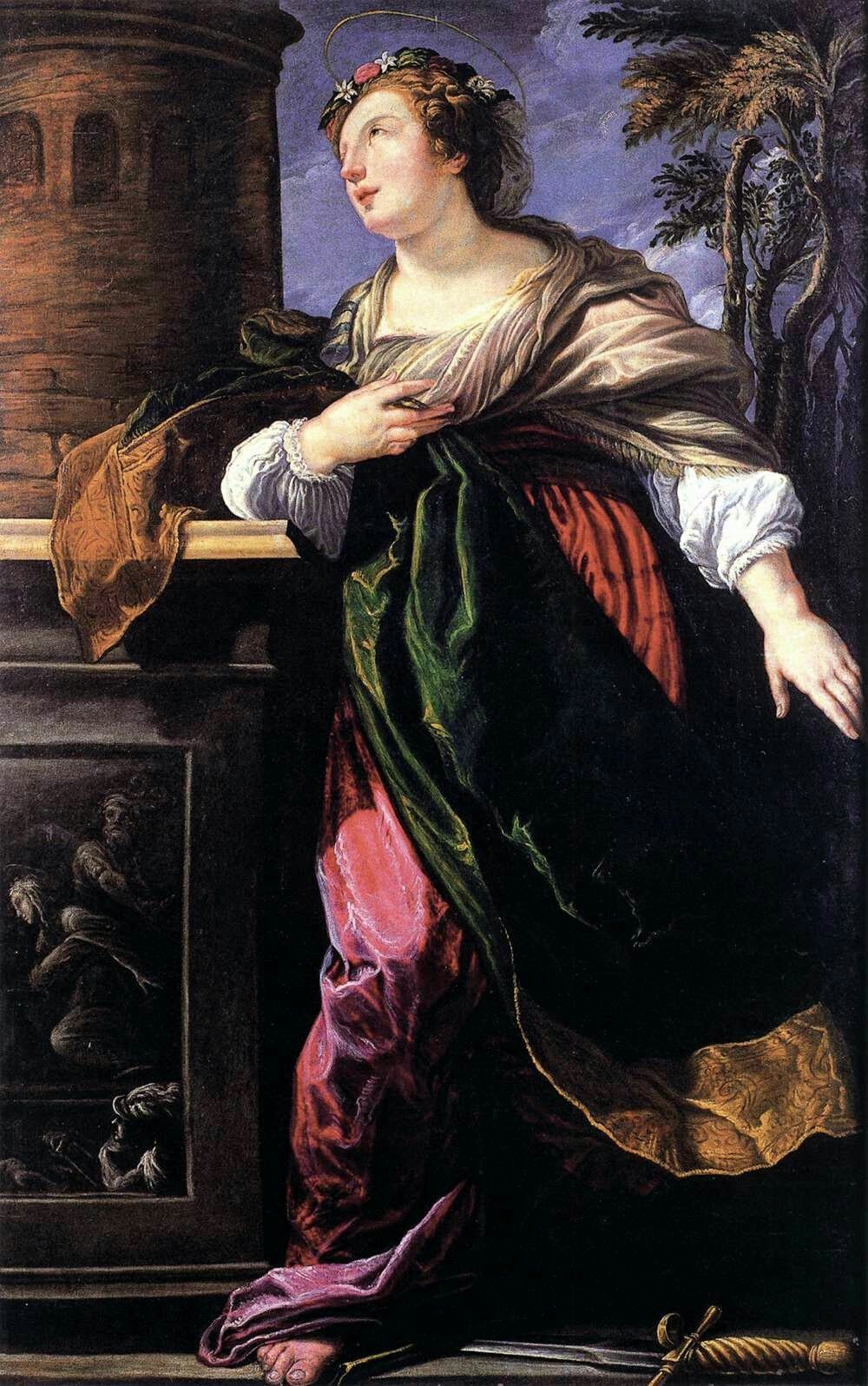 Saint Barbara by Lucrina Fetti