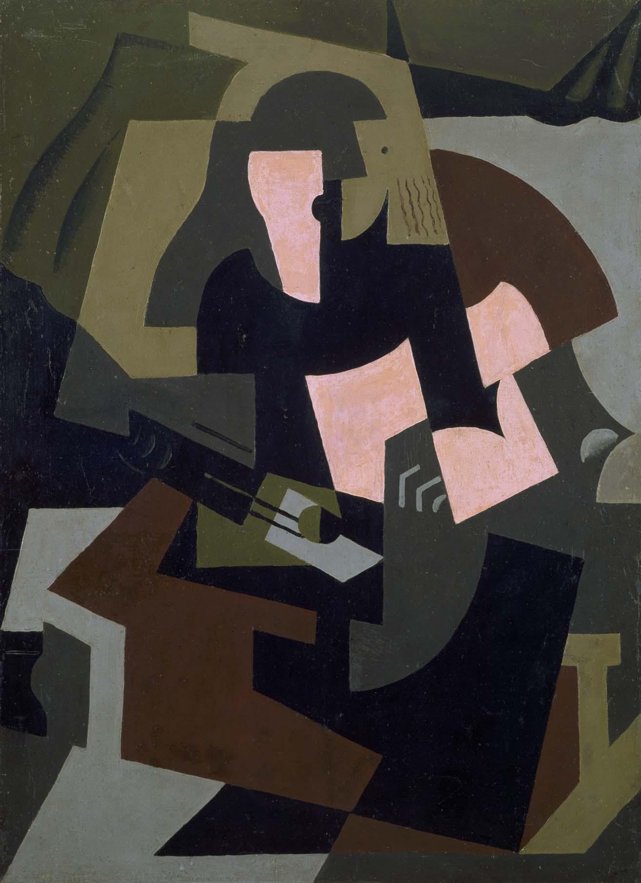 Woman with Guitar by María Blanchard
