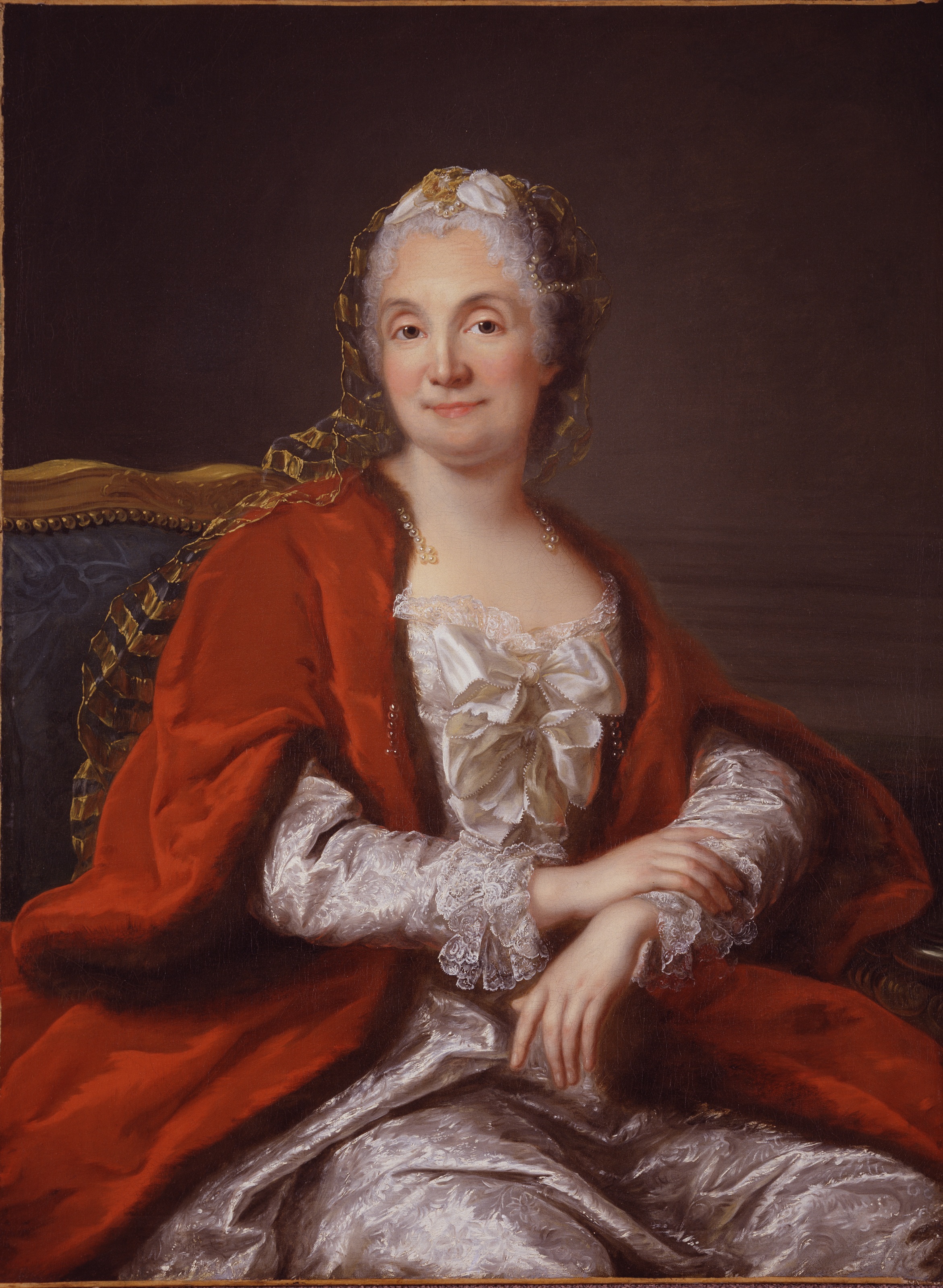 Presumed Portrait of Madame Geoffrin by Marianne Loir