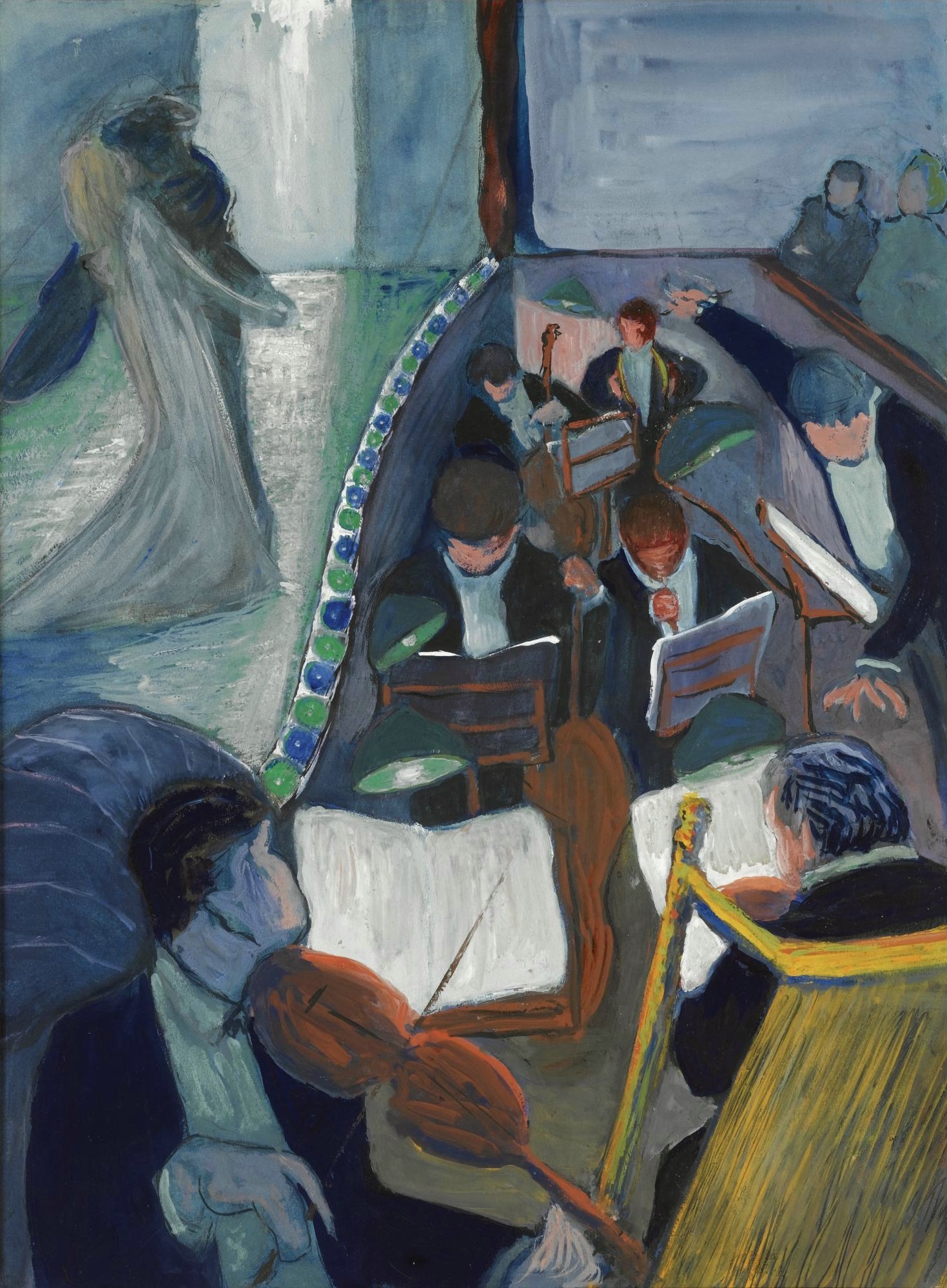 In the Theatre I by Marianne von Werefkin