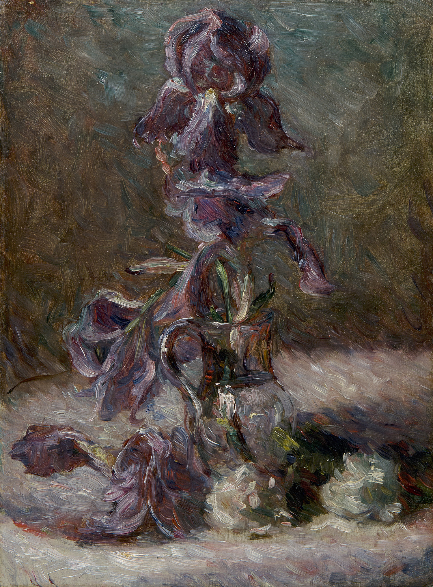 Iris in a Vase by Marie Bracquemond