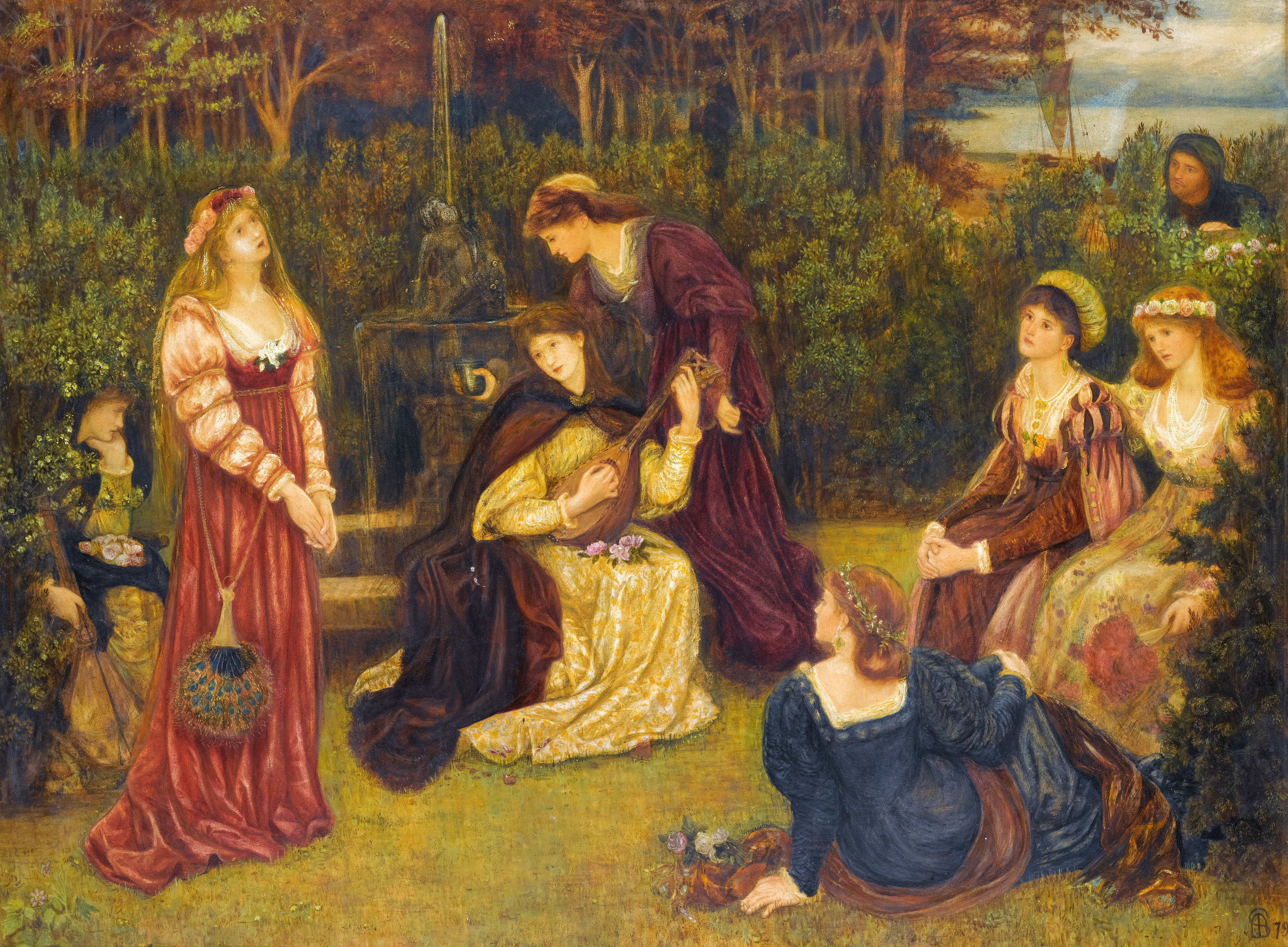 Fiammetta Singing by Marie Spartali Stillman
