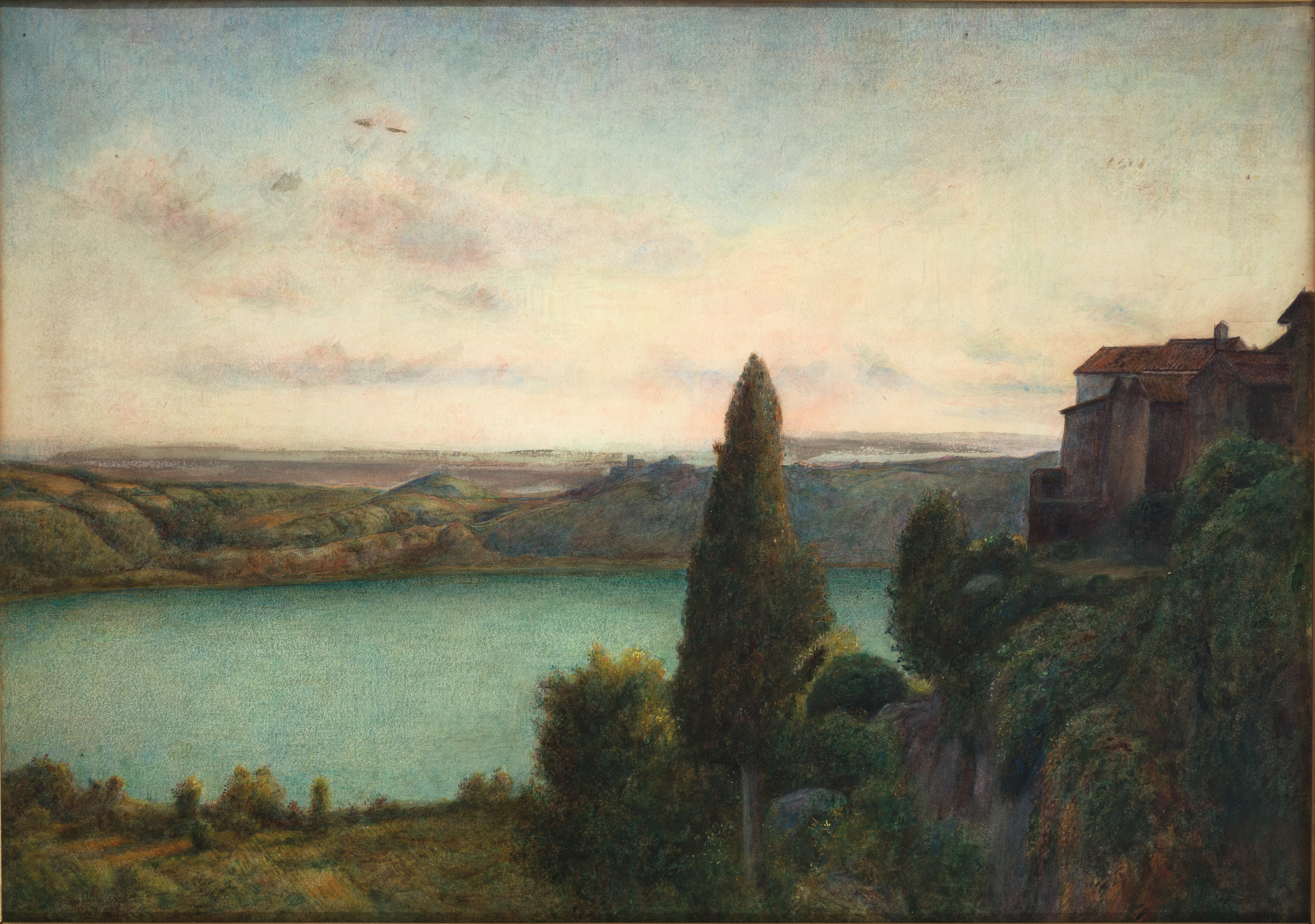 The Lake of Nemi by Marie Spartali Stillman