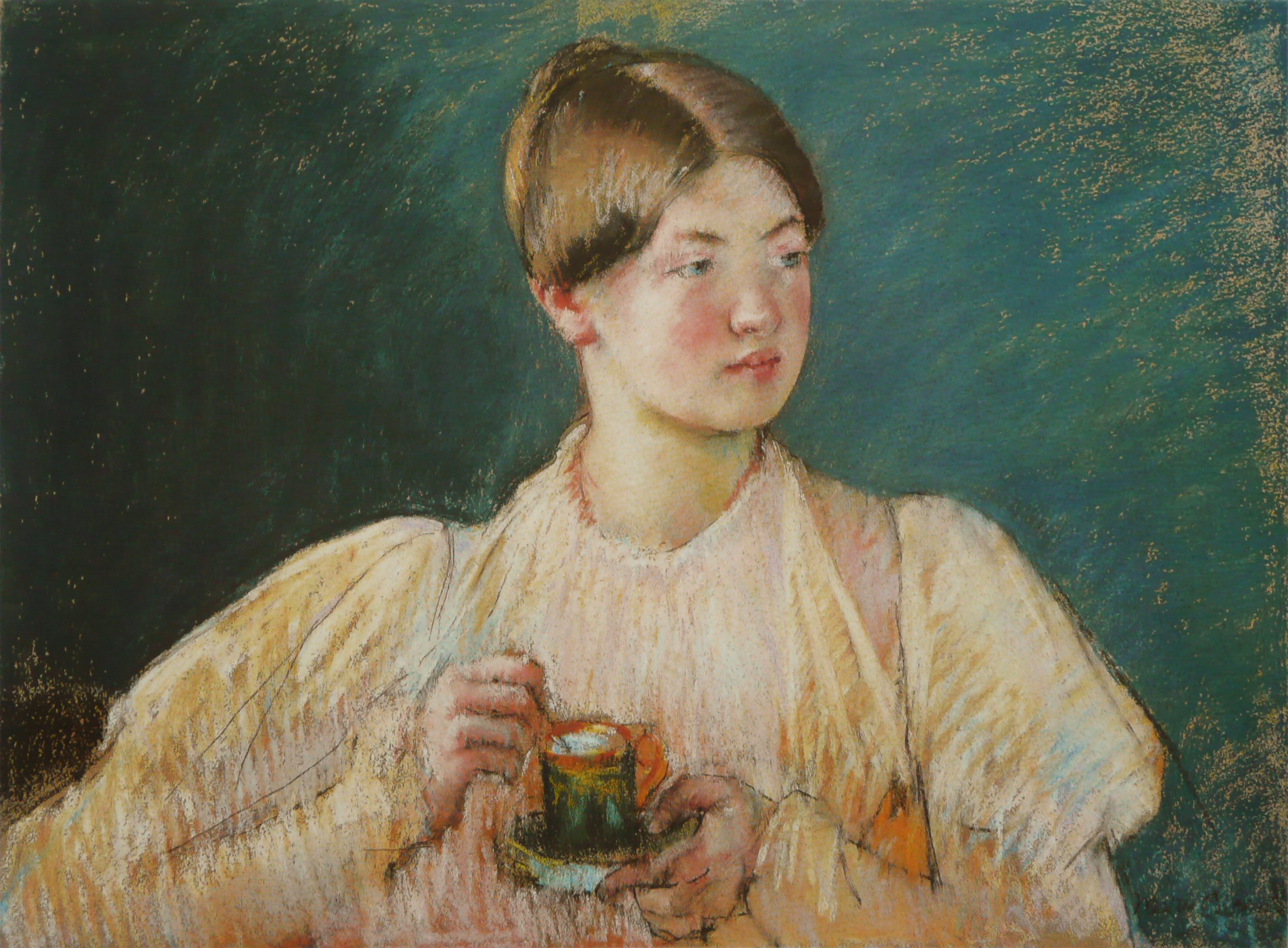 La Tasse de The by Mary Cassatt