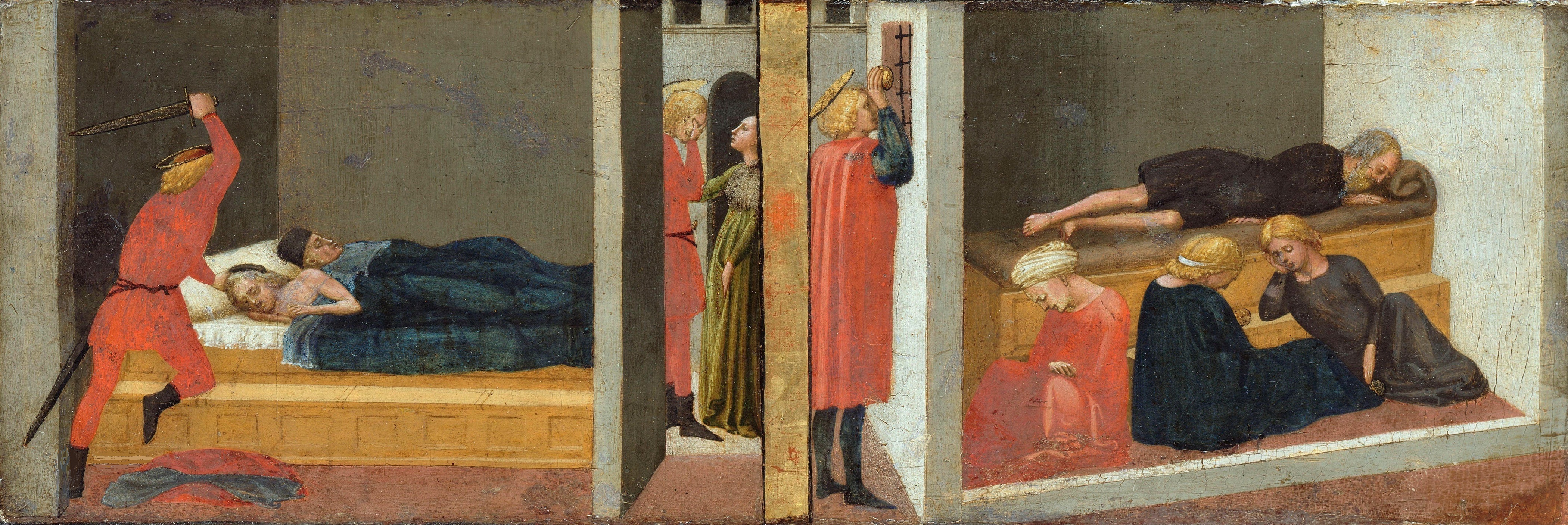 Episodes from the Lives of Saints Julian and Nicholas by Masaccio