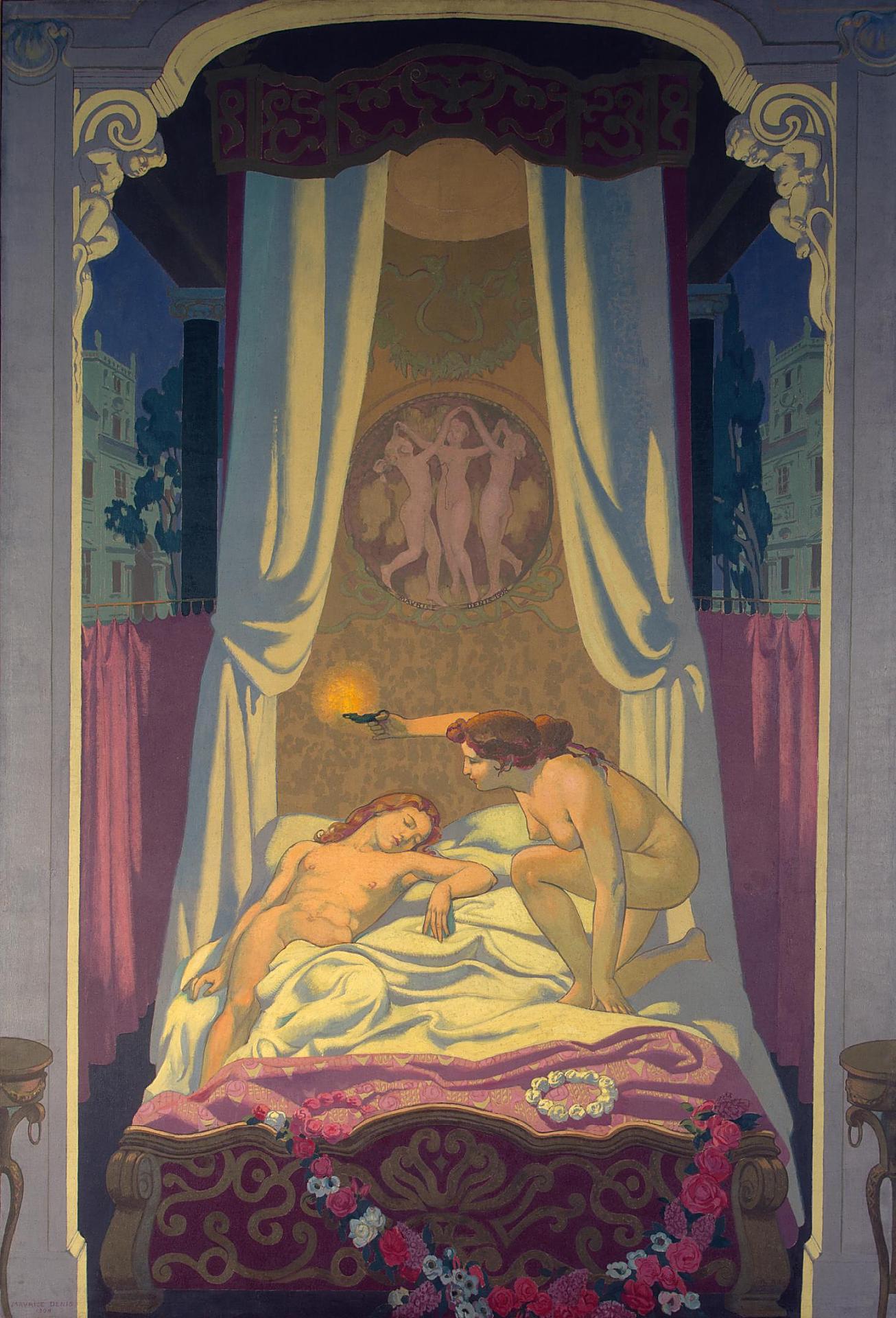 Psyche Panel 3 — Psyche Discovers that Her Mysterious Lover is
Eros by Maurice Denis
