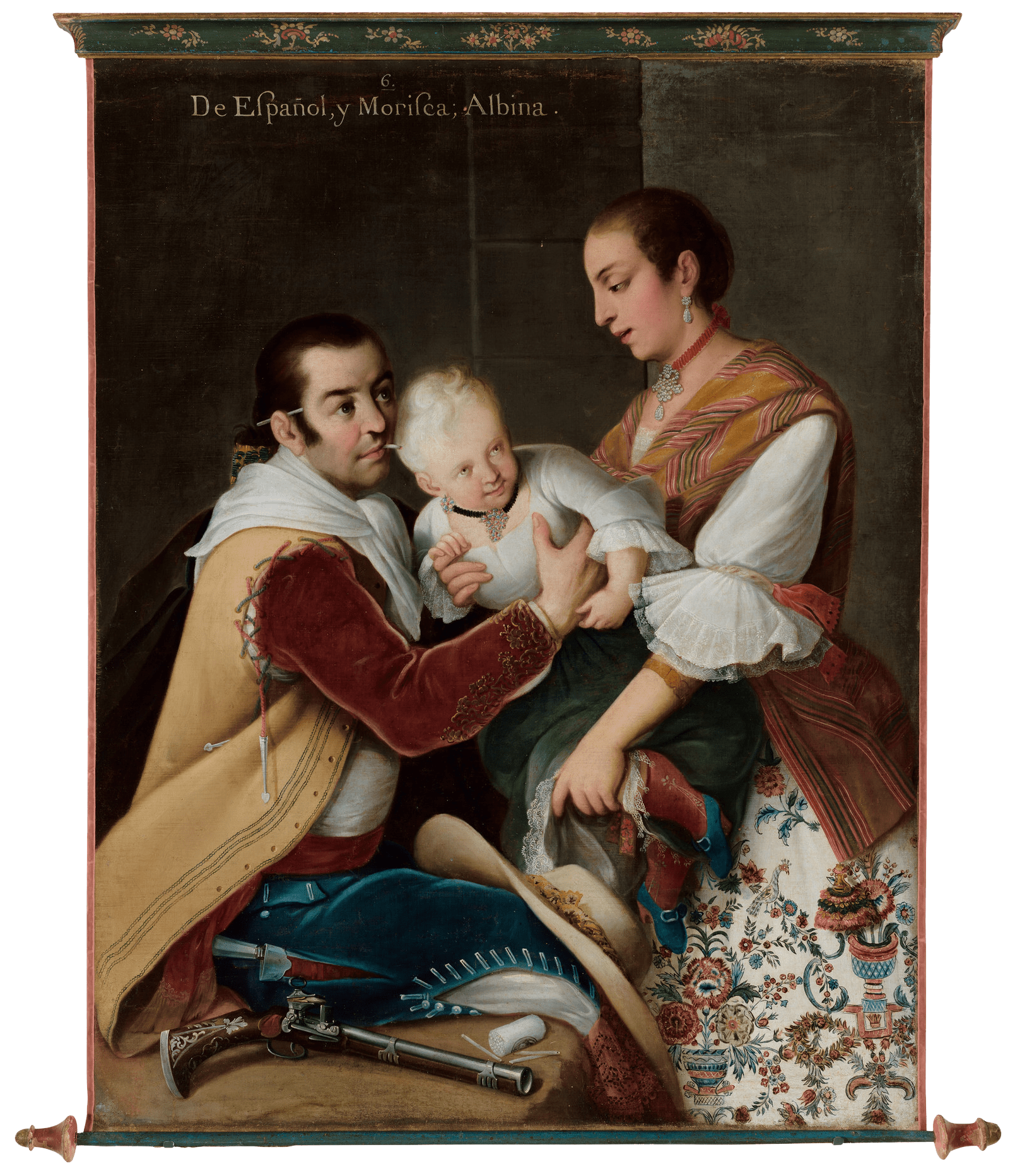 From Spaniard and Morisca, Albino Girl by Miguel Cabrera