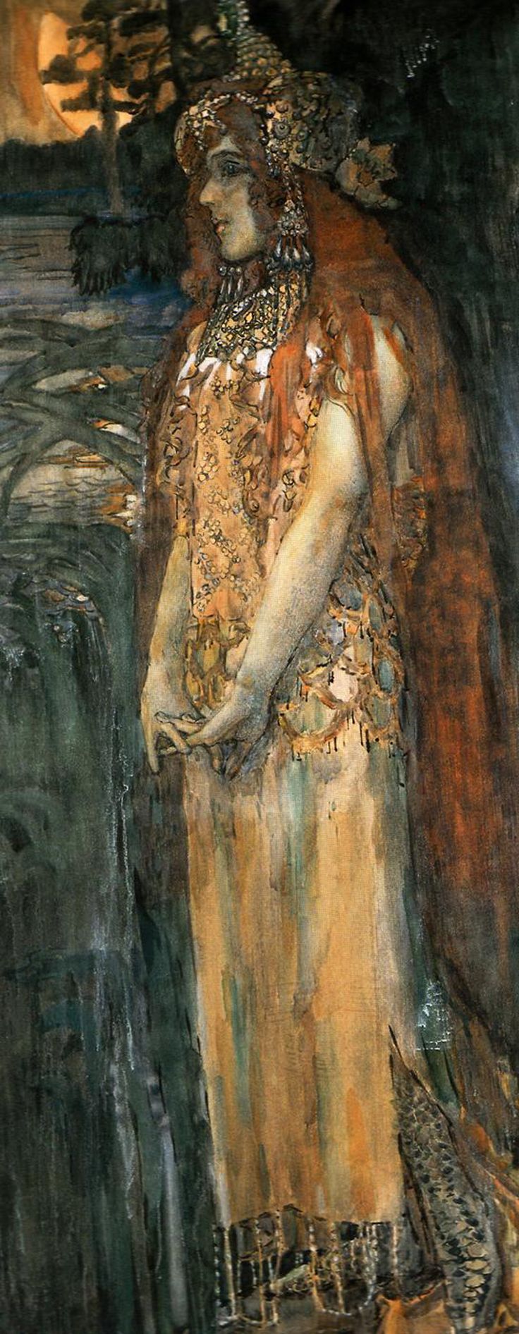 Nadezhda Zabela-Vrubel as Princess Volkhova by Mikhail Vrubel