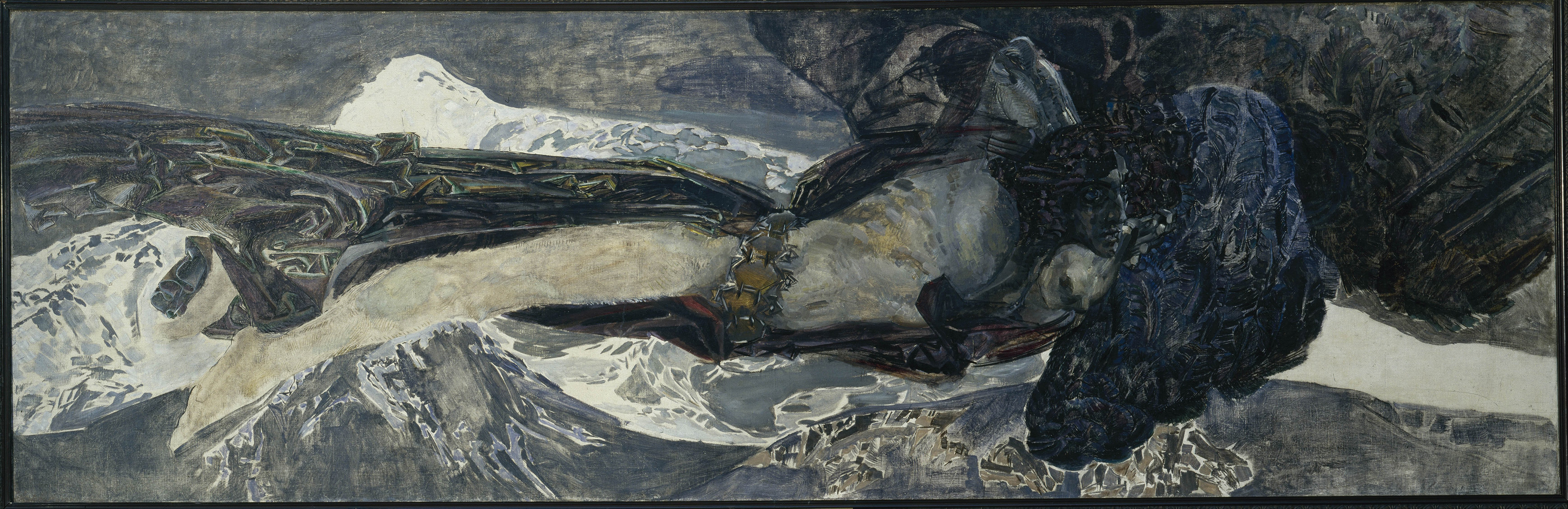 The Demon Flying by Mikhail Vrubel