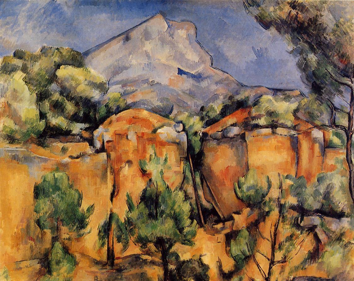 Mont Sainte-Victoire Seen from the Bibemus Quarry by Paul Cézanne