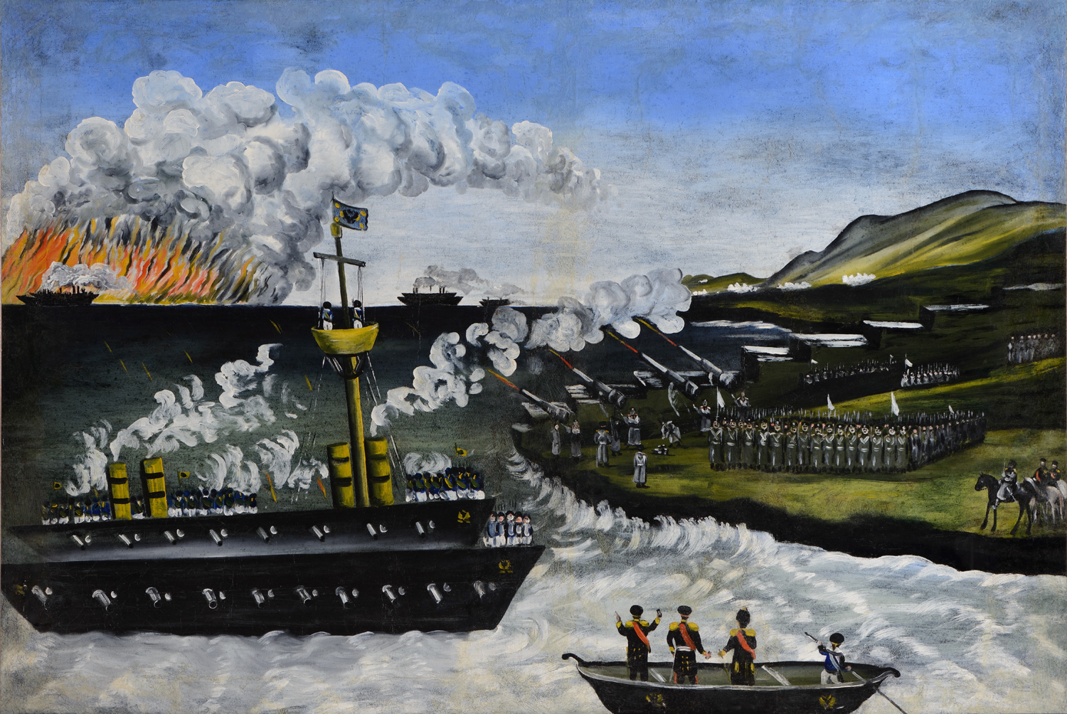 The Russo-Japanese War by Niko Pirosmani