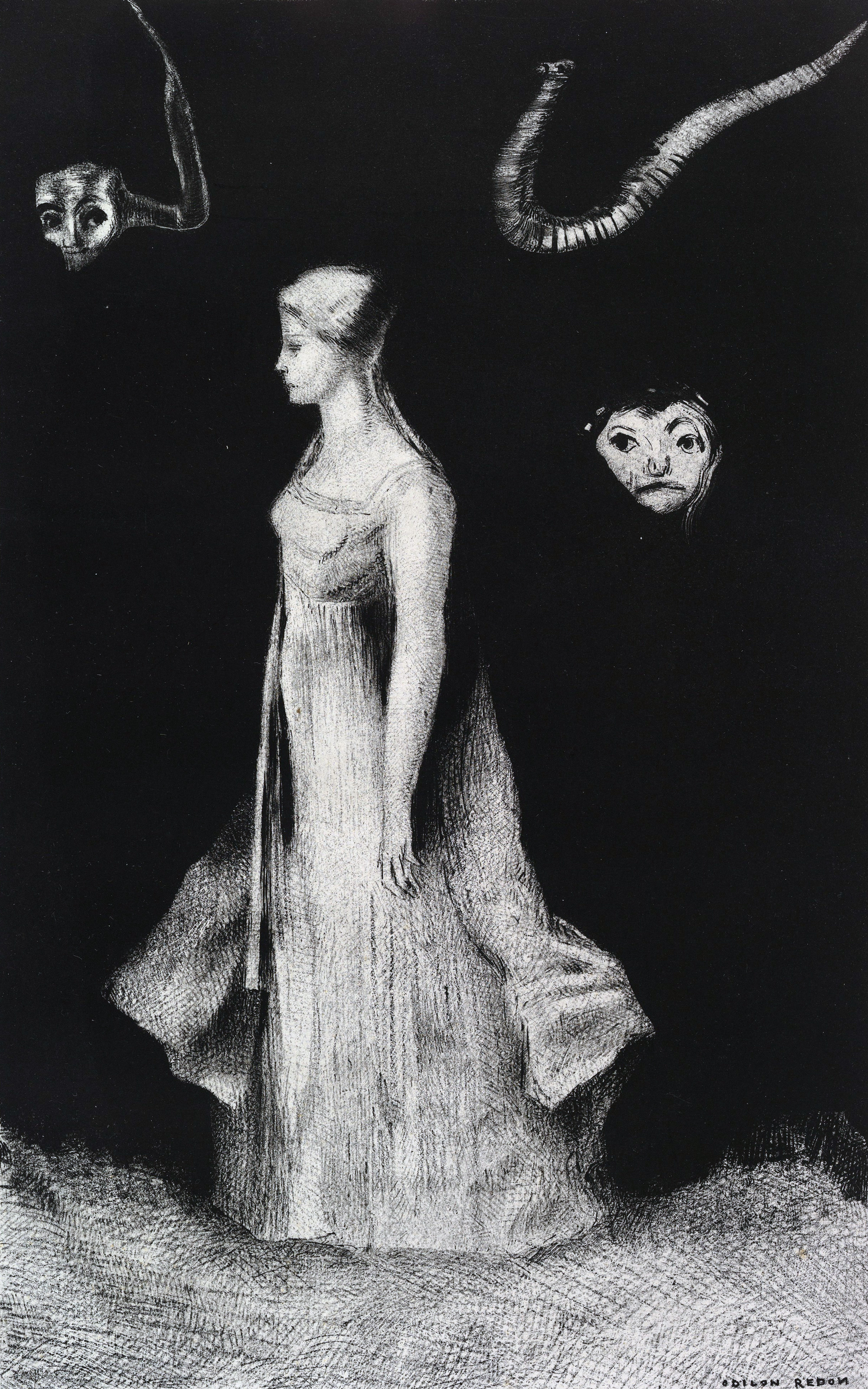 Hantise (Obsession) by Odilon Redon