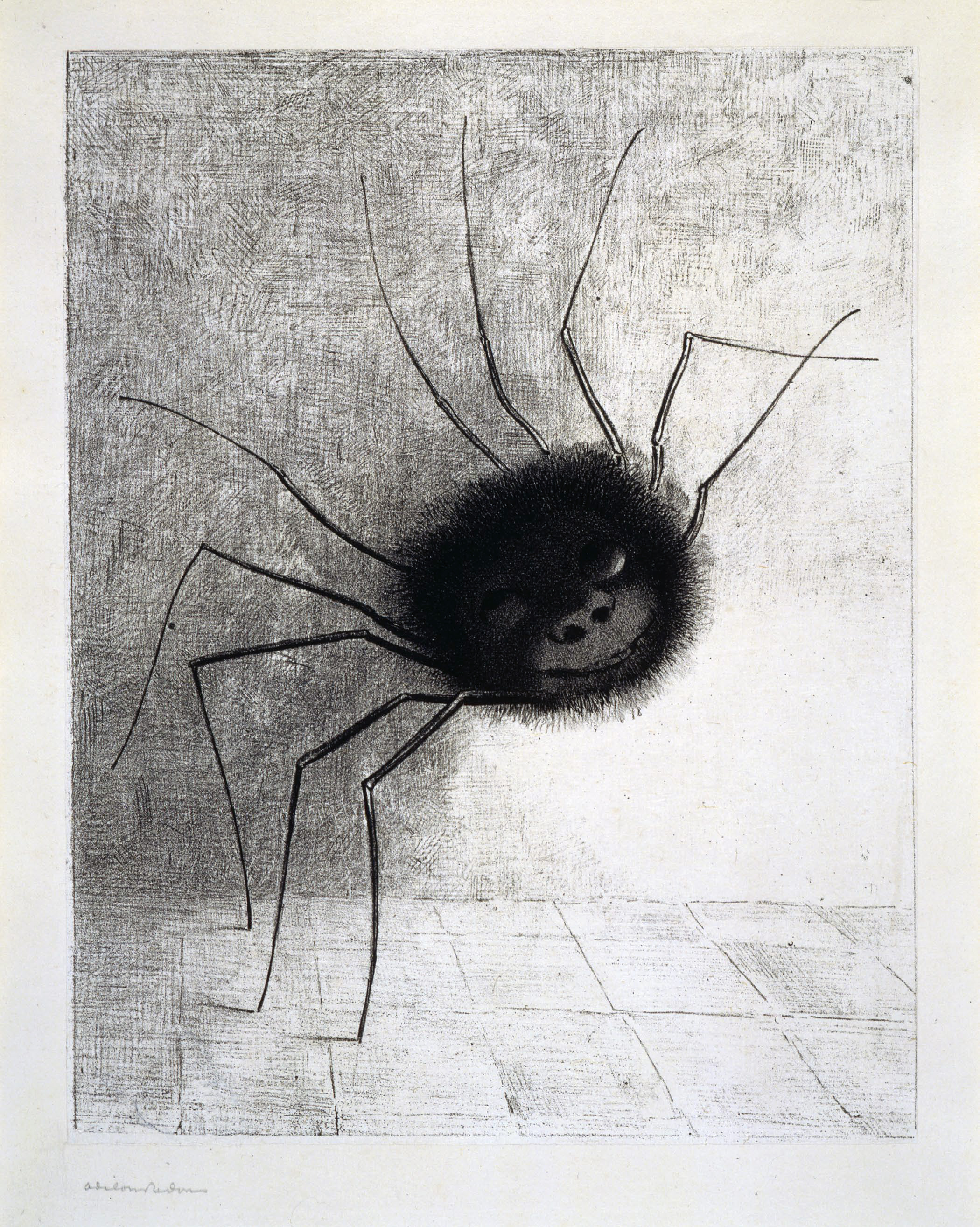 The Smiling Spider by Odilon Redon