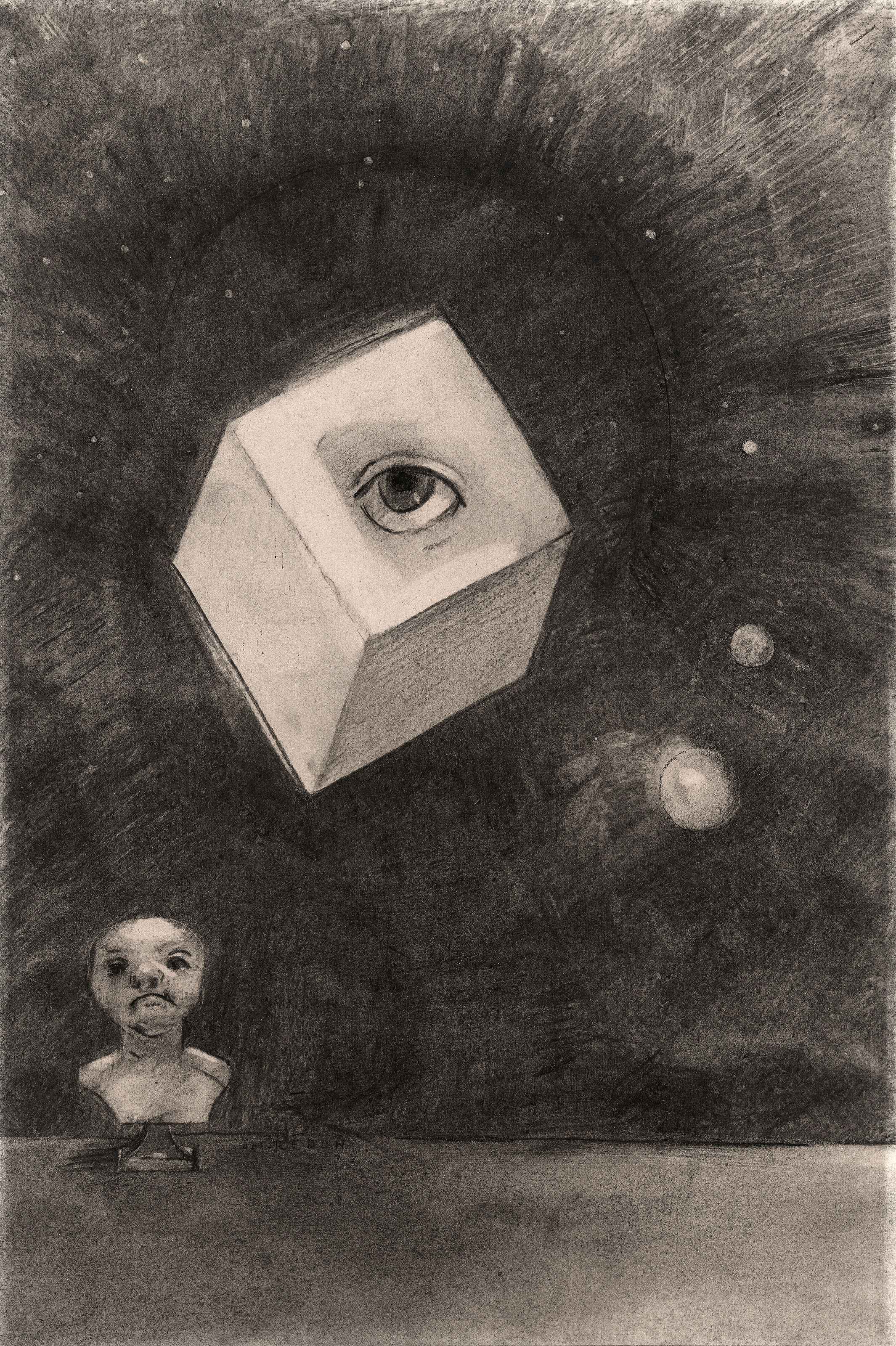 The Cube by Odilon Redon