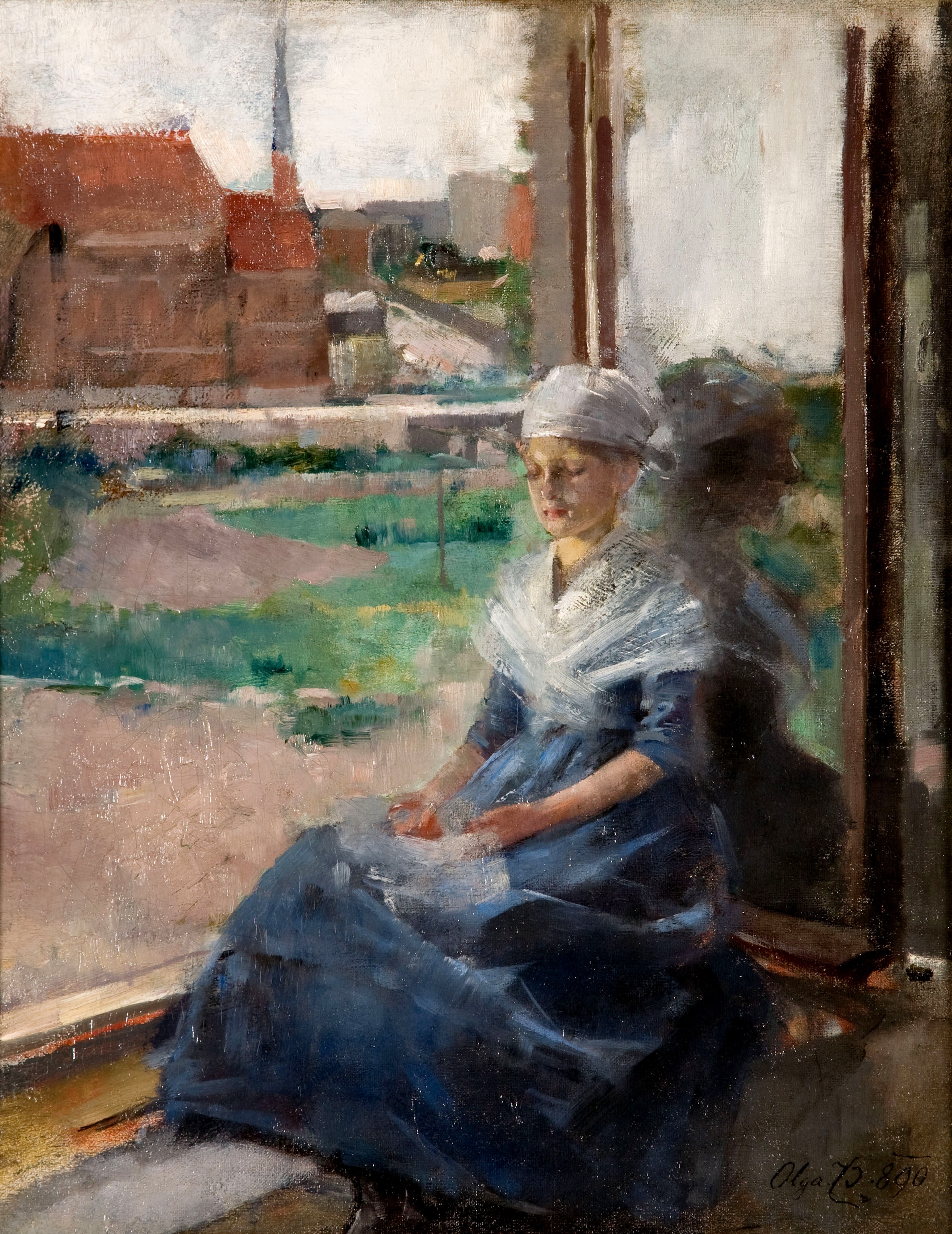 Breton Woman (Version II) by Olga Boznańska