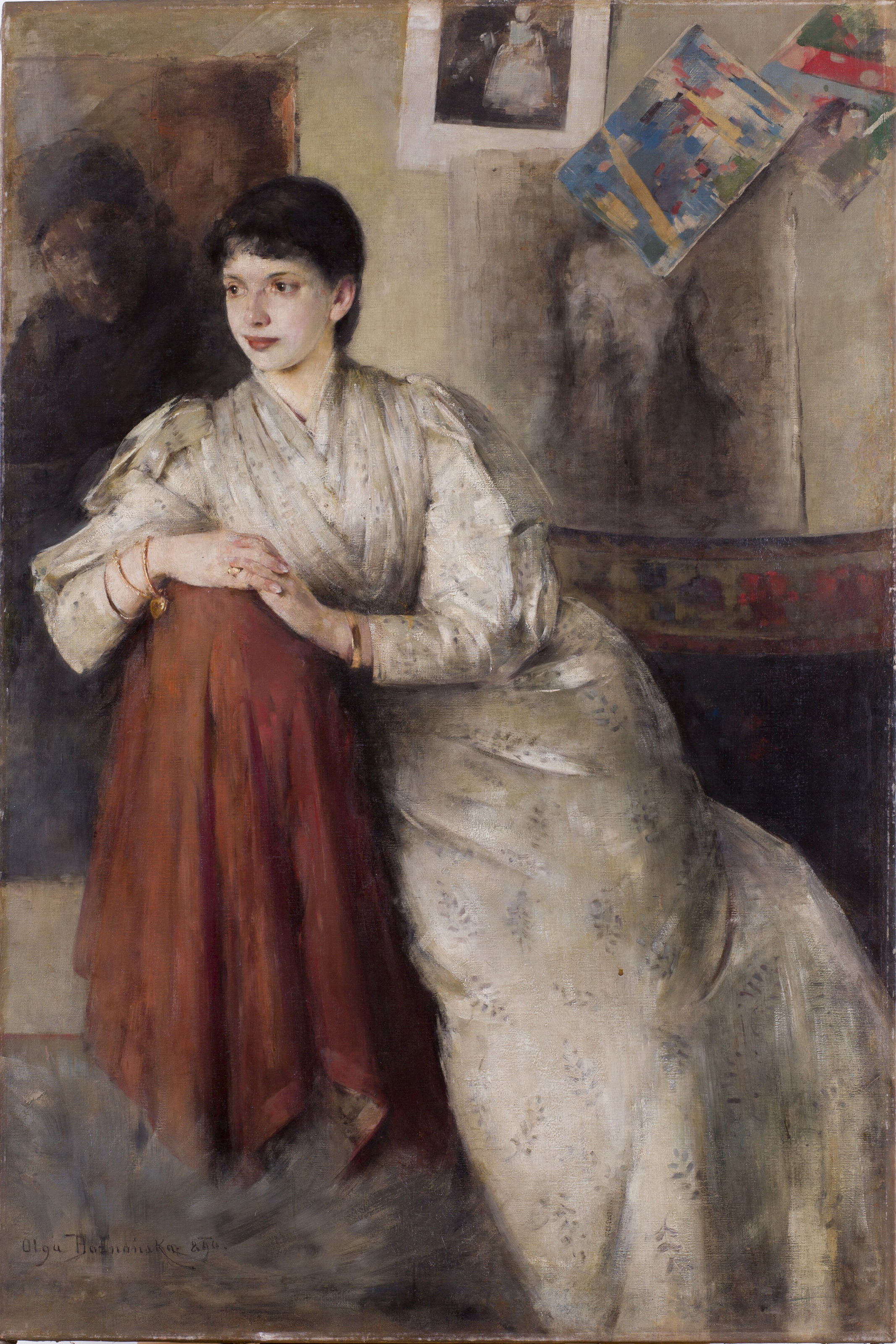 Woman in White (Zofia Federowiczowa) by Olga Boznańska