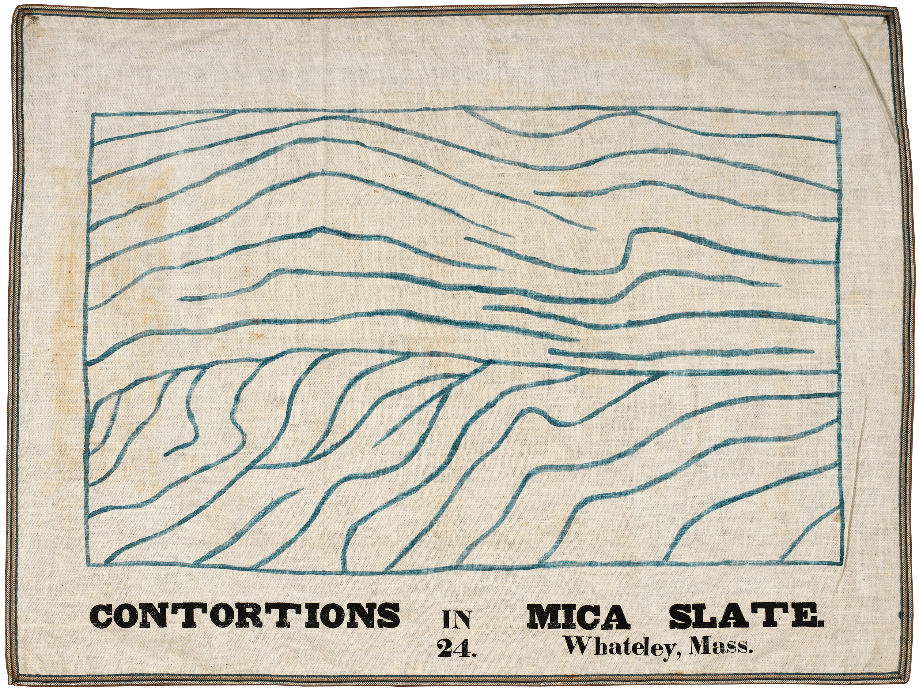 Contortions in Mica Slate, Whately, Massachusetts by Orra White Hitchcock