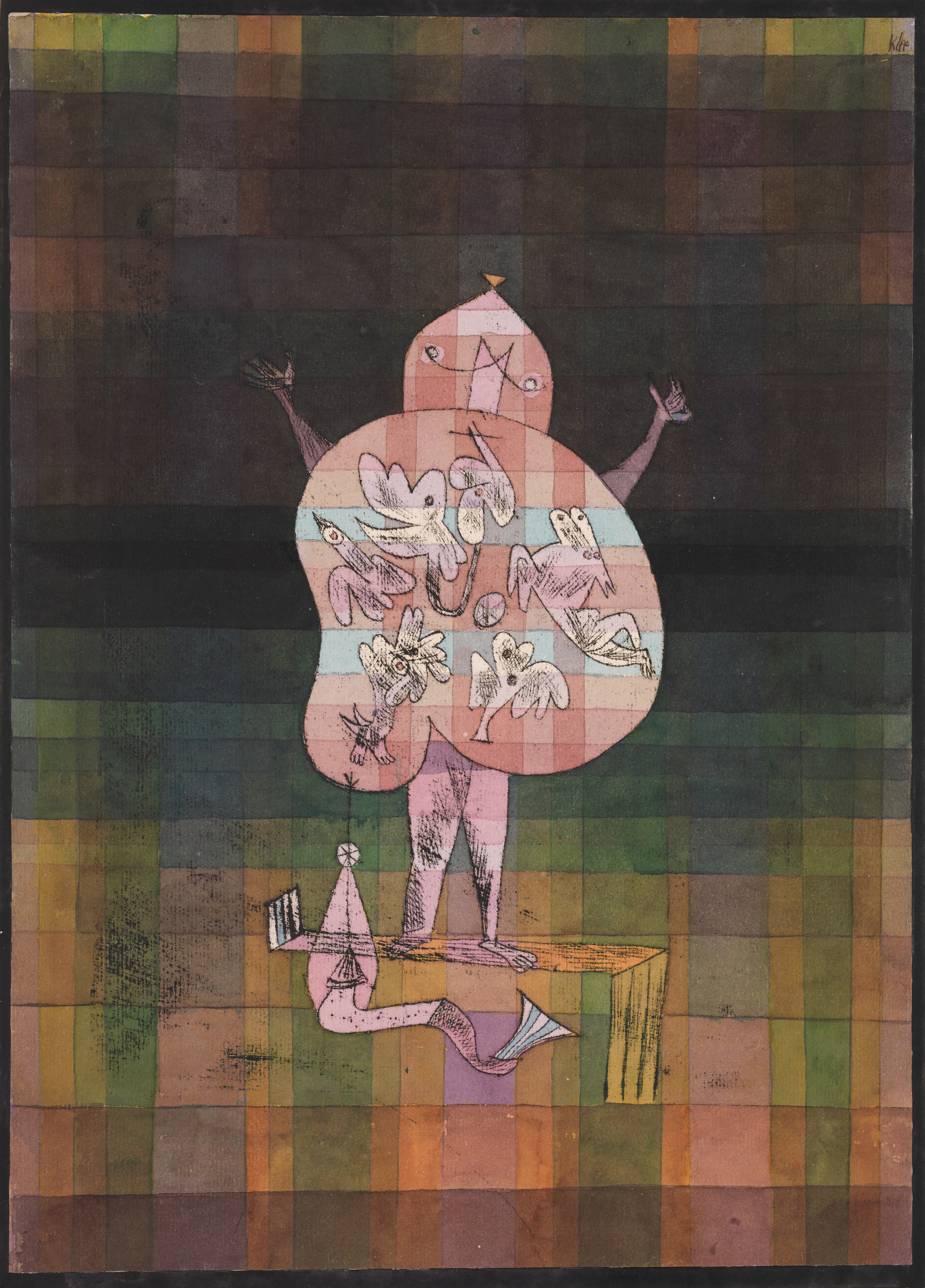 Ventriloquist and Crier in the Moor by Paul Klee