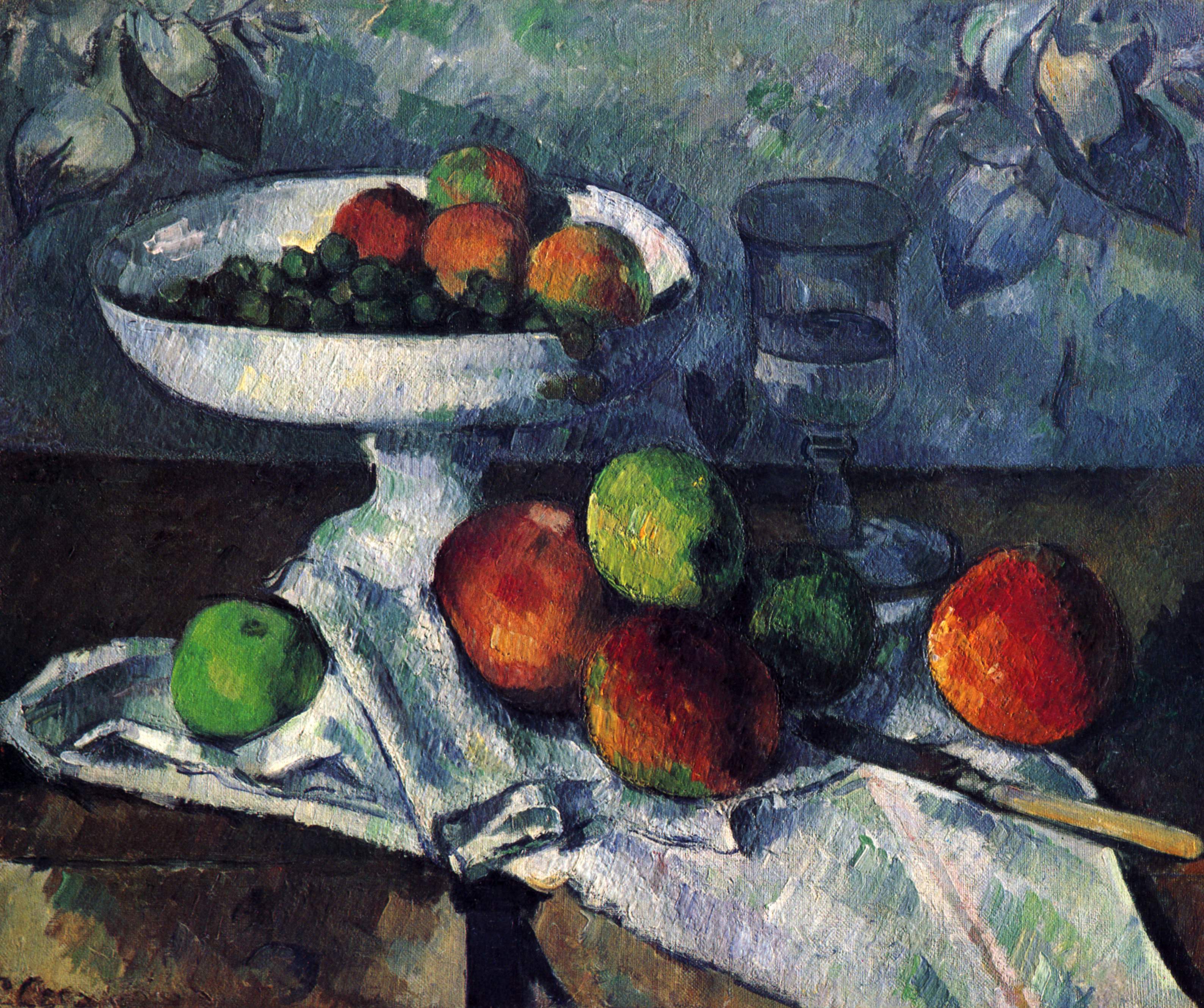 Still Life With Fruit Dish by Paul Cézanne